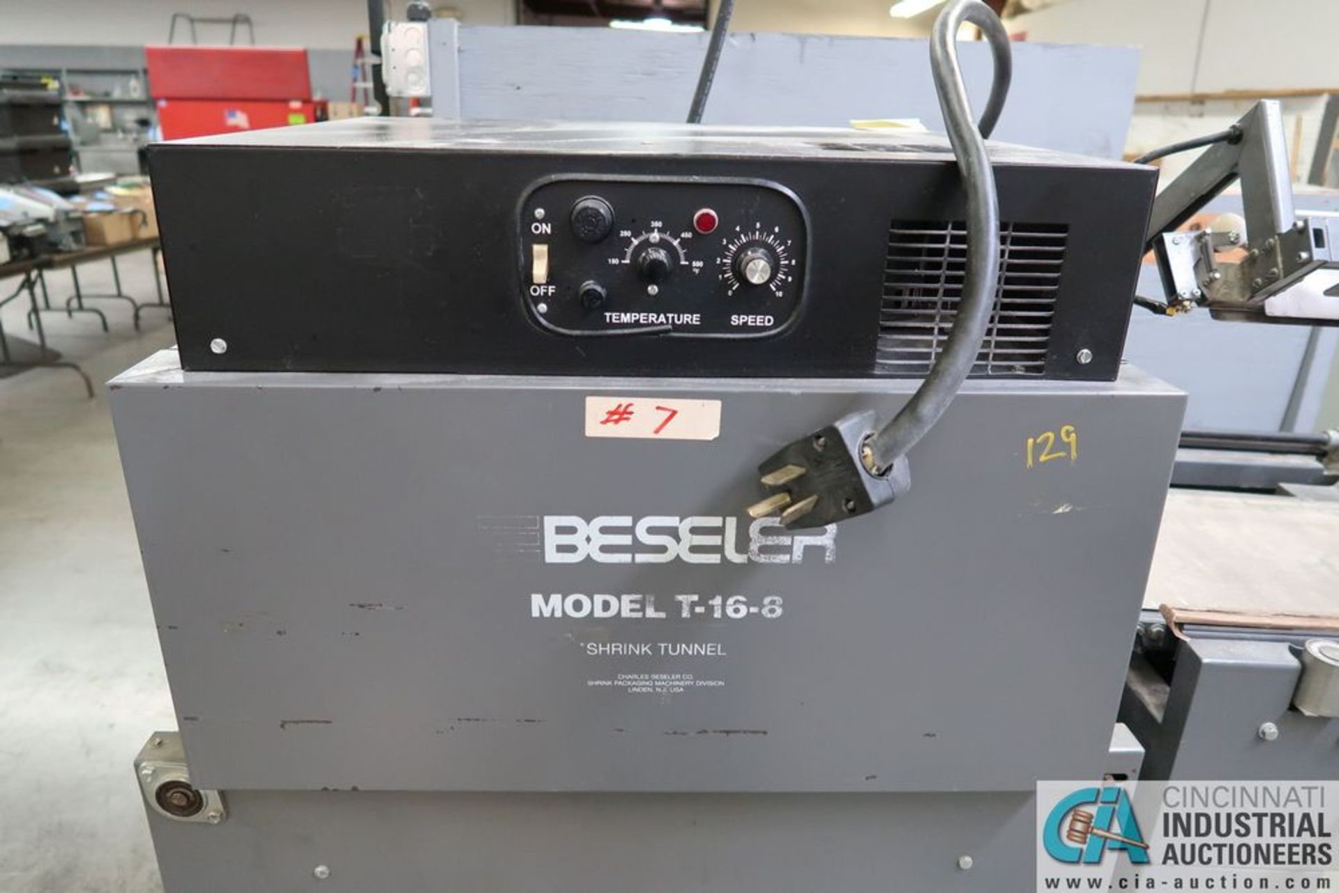 BESELER MODEL T-16-8-D SHRINK TUNNEL / L-BAR SEALER SYSTEM**Loading Fee Due the "ERRA", $150.00** - Image 7 of 9