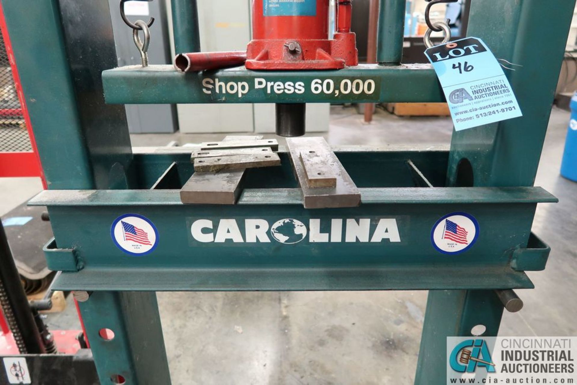 30 TON CAROLINA H-FRAME HYDRAULIC PRESS **Loading Fee Due the "ERRA" JAS Graphics, $100.00** - Image 3 of 4