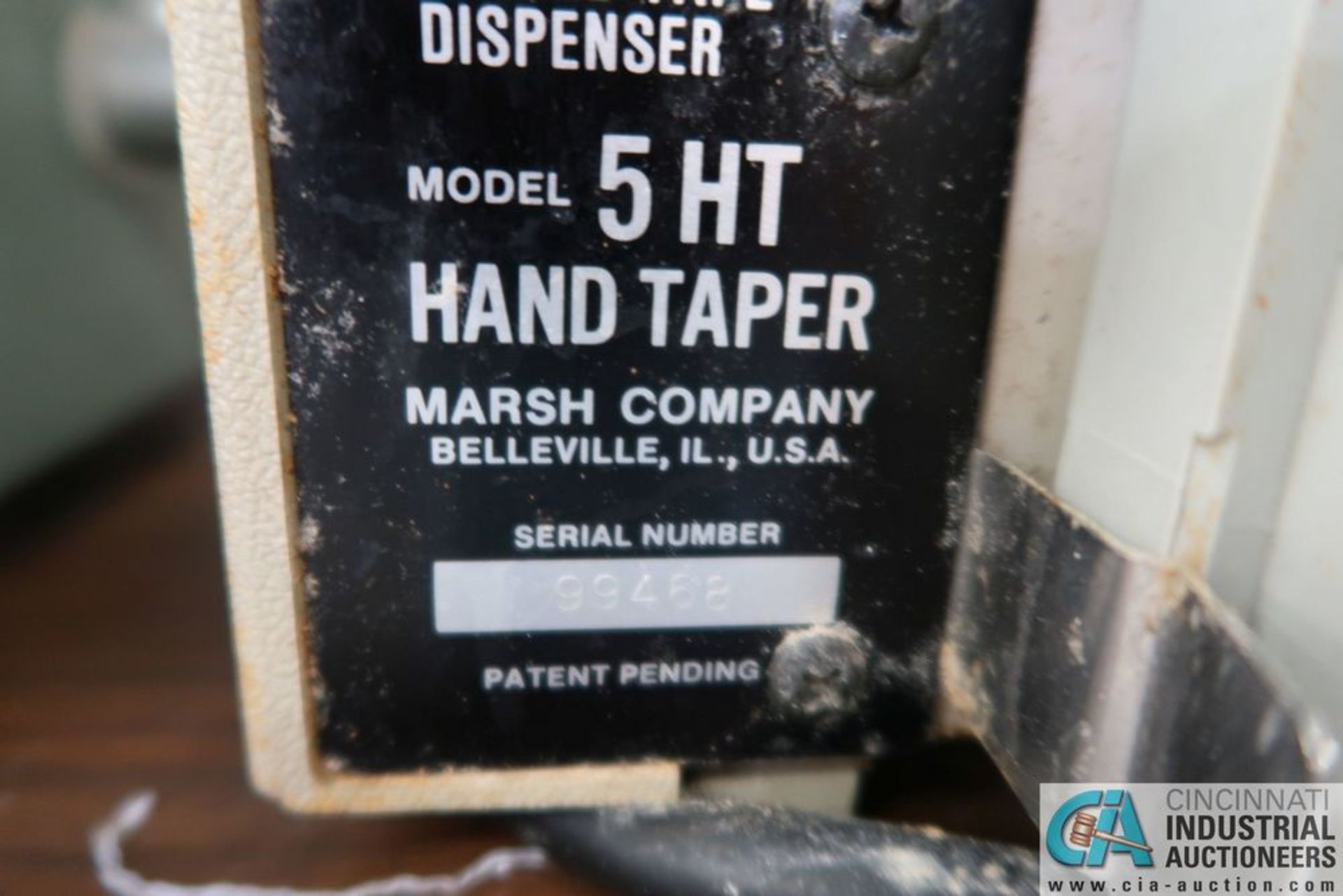 MARSH 5HT GUMMED HAND TAPER MACHINE - Image 2 of 2