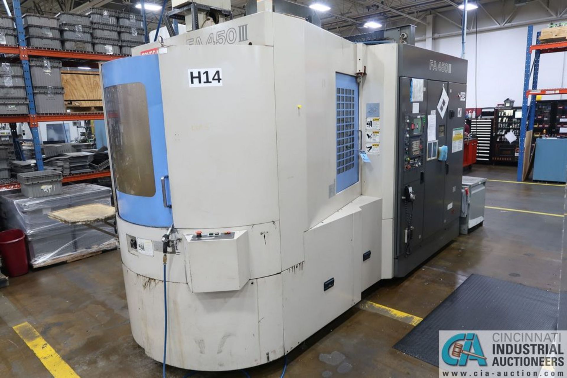 TOYODA MODEL FA-450 III CNC HORIZONTAL MACHINING CENTER; S/N NM9477, **Loading Fee Due the "ERRA"