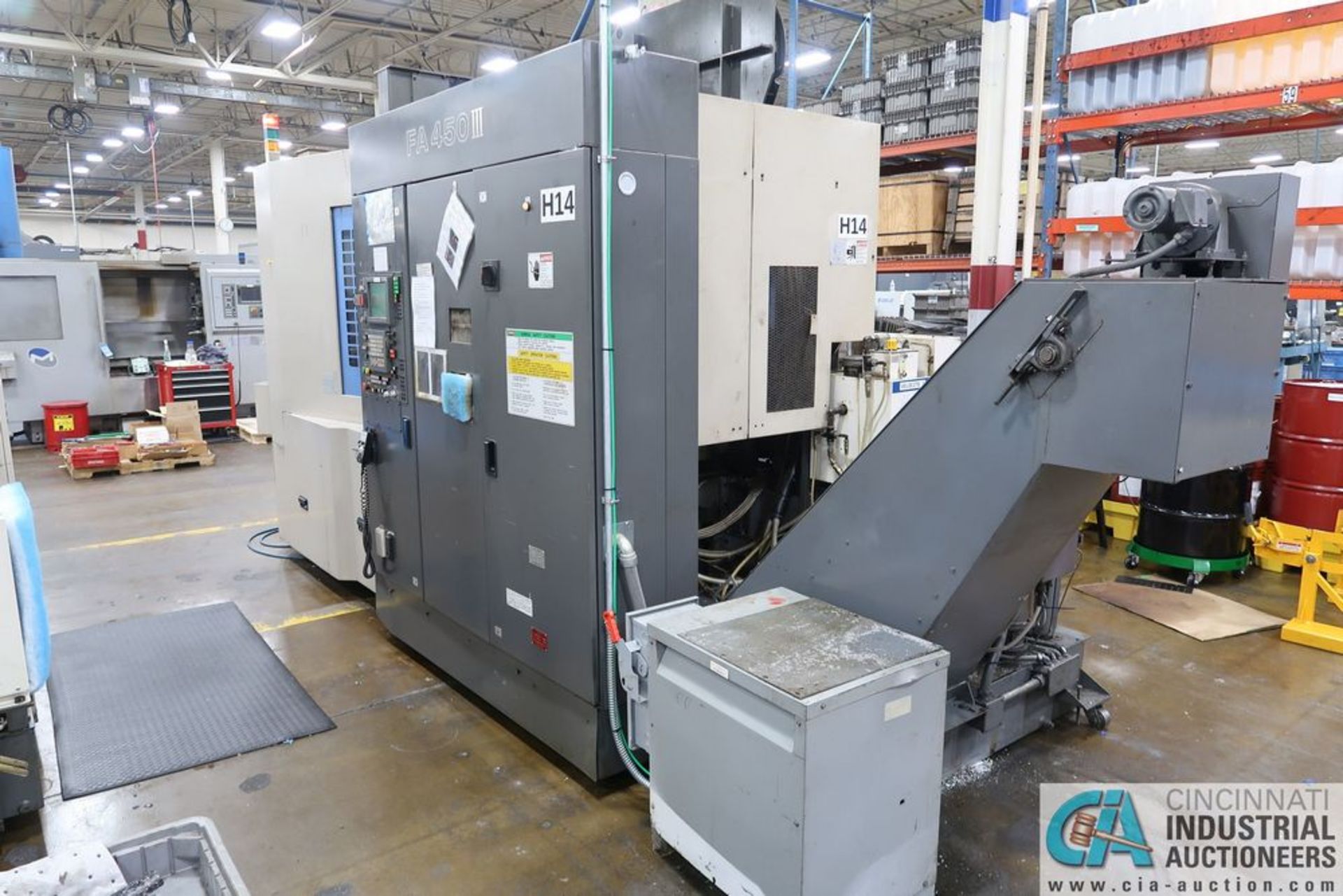 TOYODA MODEL FA-450 III CNC HORIZONTAL MACHINING CENTER; S/N NM9477, **Loading Fee Due the "ERRA" - Image 4 of 19