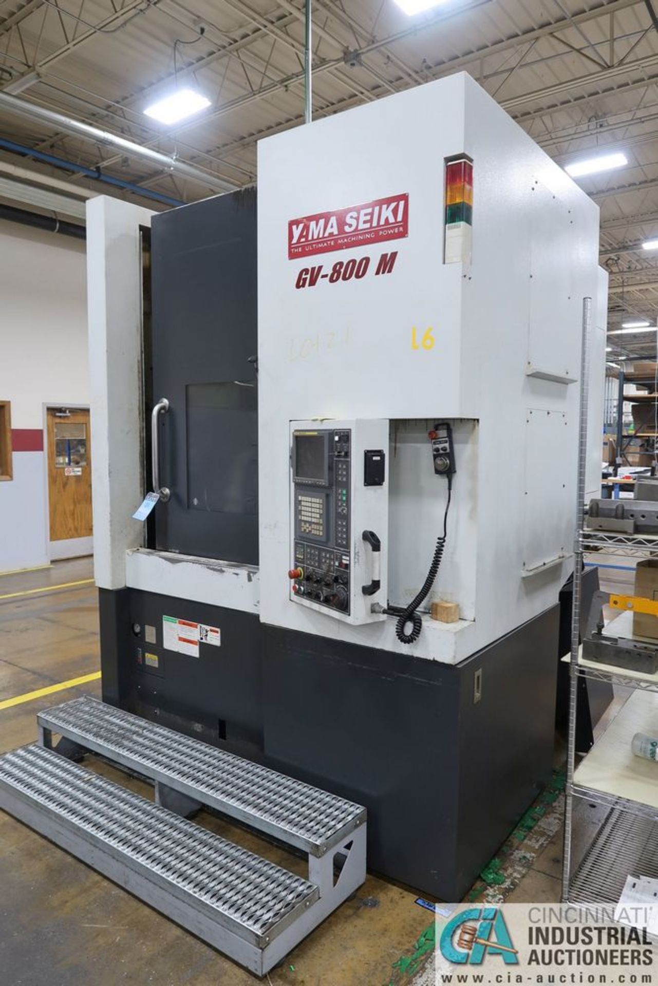 18" YAMA SEIKI MODEL GV-800M CNC VERTICAL TURRET LATHE WITH LIVE TOOLING; S/N 96F003 **Loading - Image 2 of 12