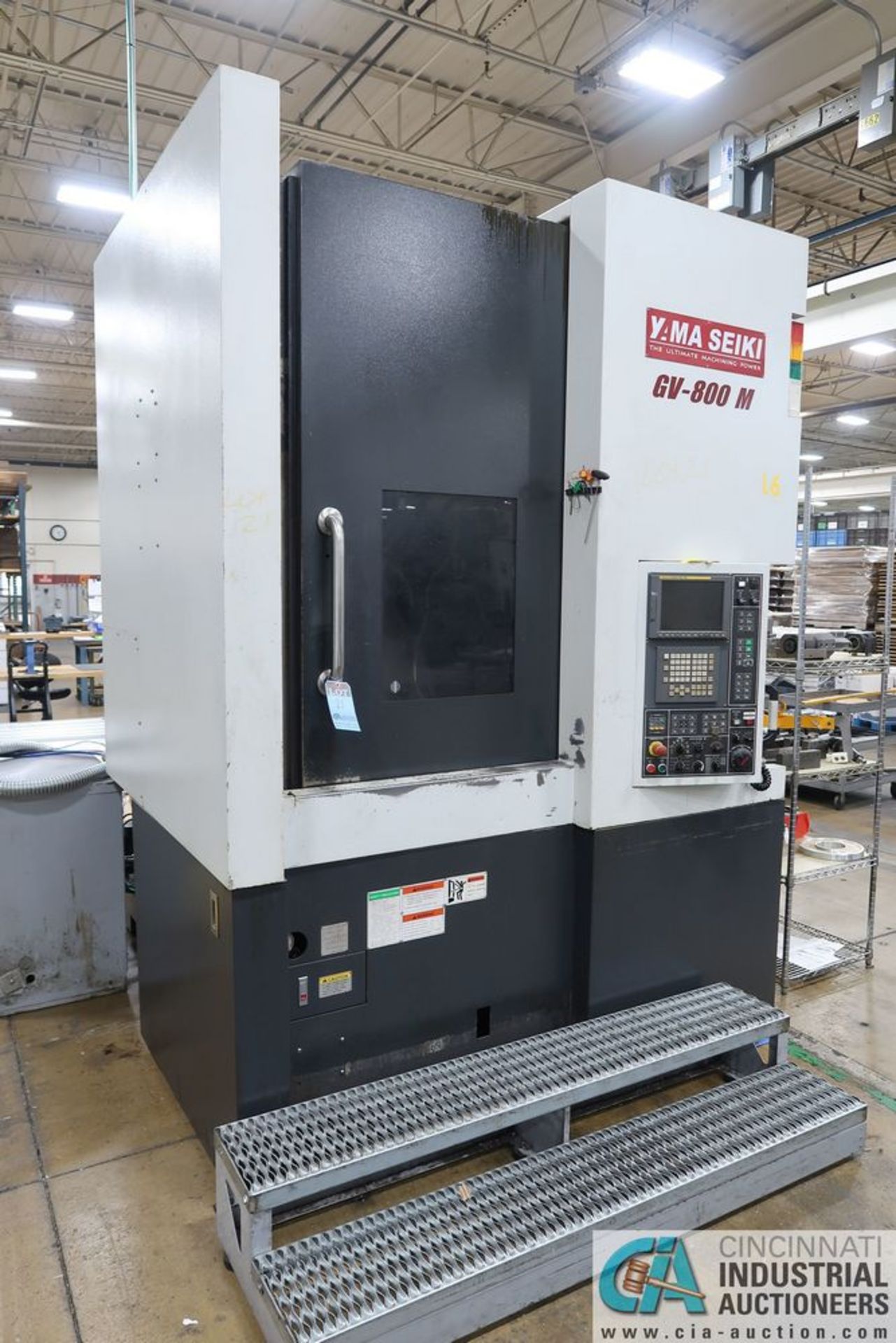 18" YAMA SEIKI MODEL GV-800M CNC VERTICAL TURRET LATHE WITH LIVE TOOLING; S/N 96F003 **Loading