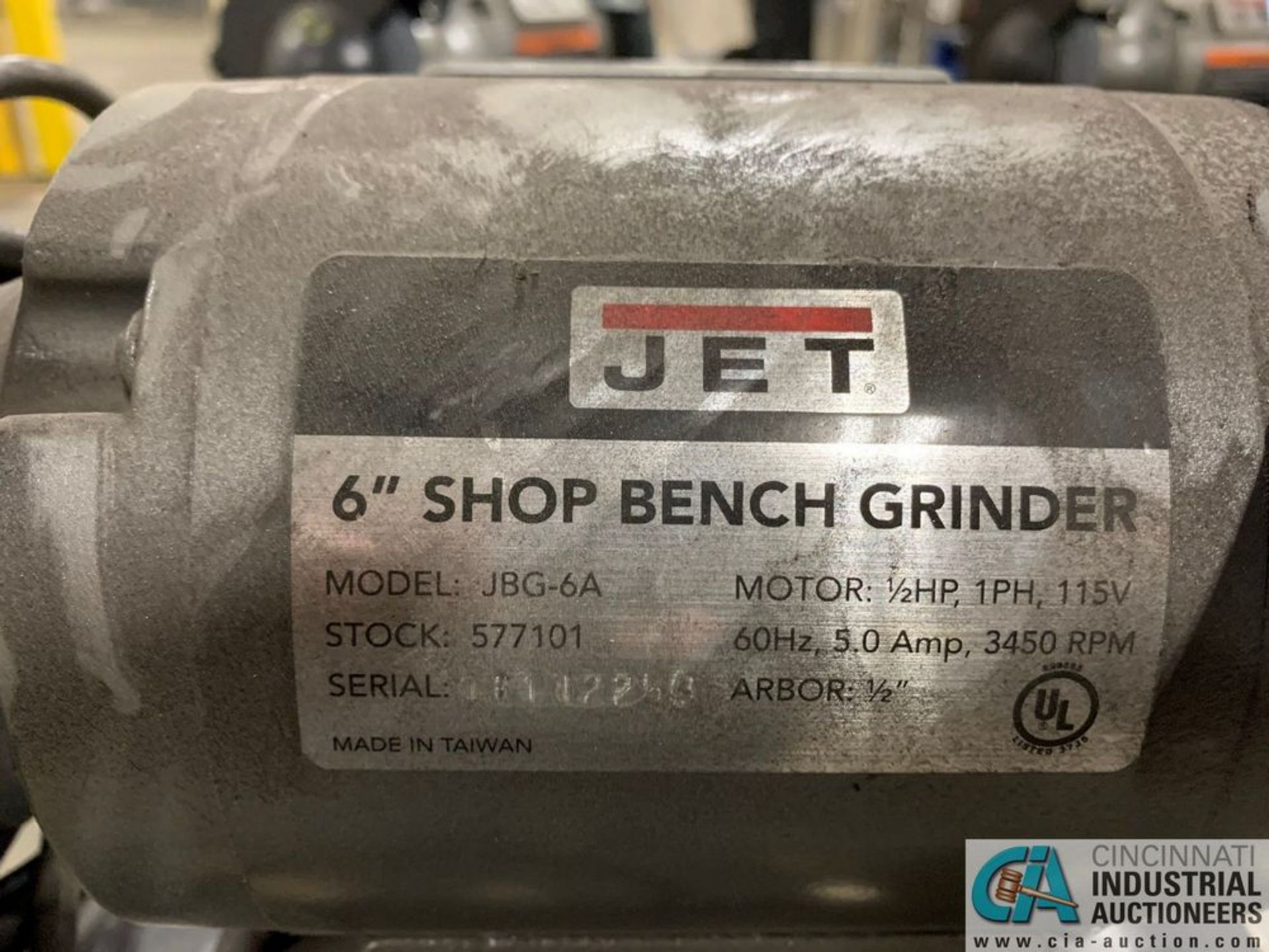6" JET 1/2-HP PEDESTAL GRINDER - Image 3 of 3