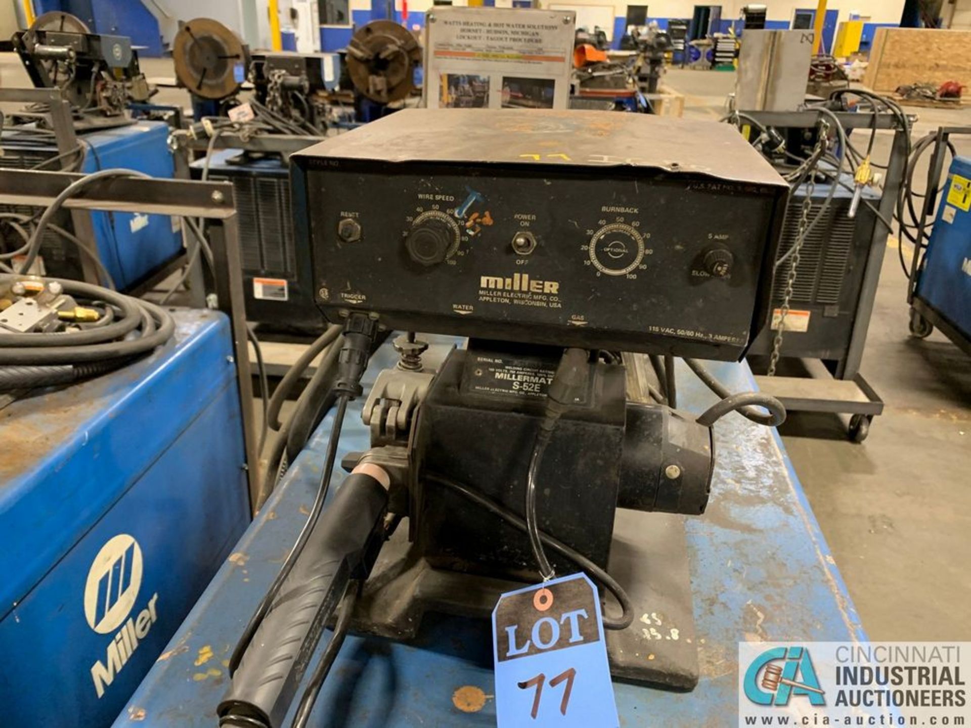 MILLER DELTAWELD 450 WELDER W/ S52E WIRE FEED - Image 5 of 7