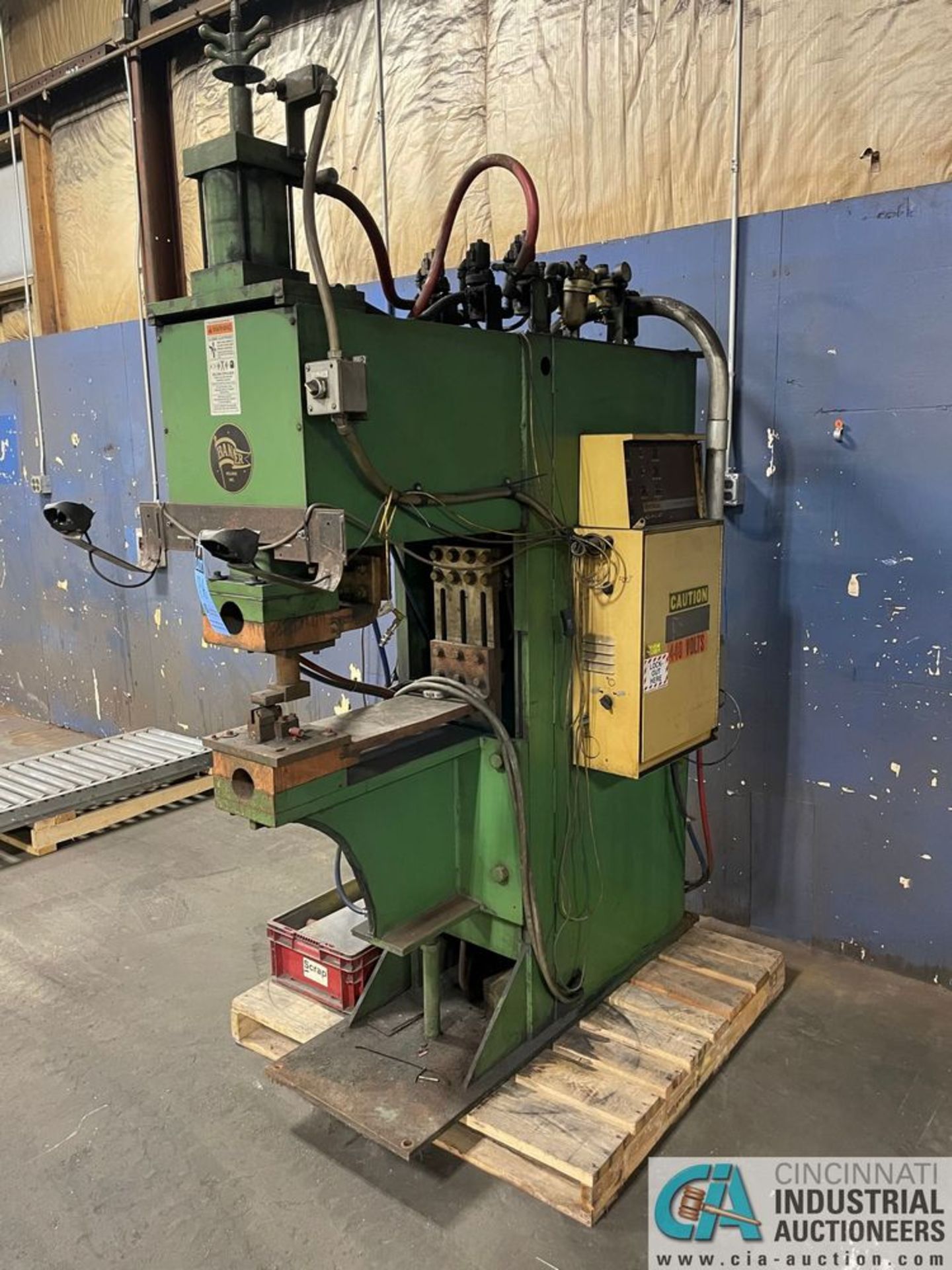 150-KVA BANNER MODEL ZAP150A24 PRESS TYPE SPOT WELDER; **Loading Fee Due the "ERRA" $500.00**