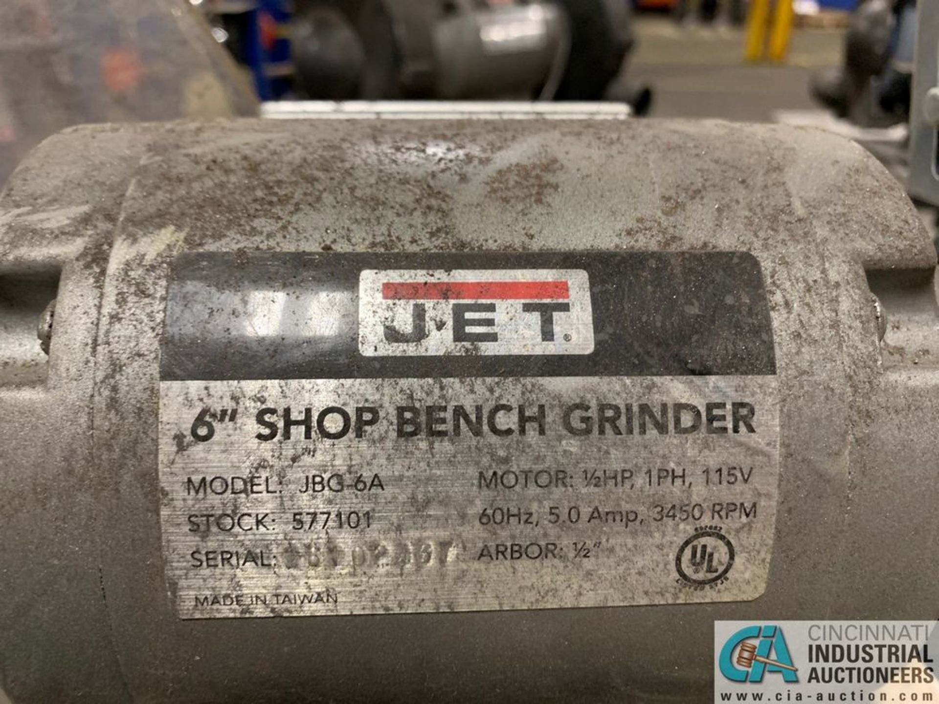 6" JET 1/2-HP PEDESTAL GRINDER - Image 3 of 3