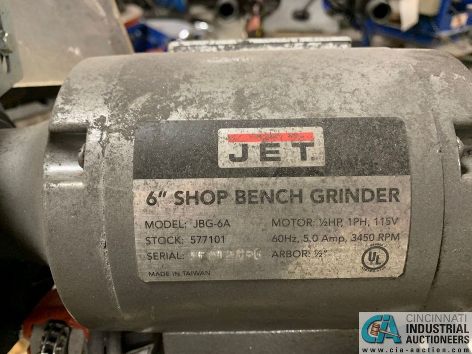 6" JET 1/2-HP PEDESTAL GRINDER - Image 3 of 3