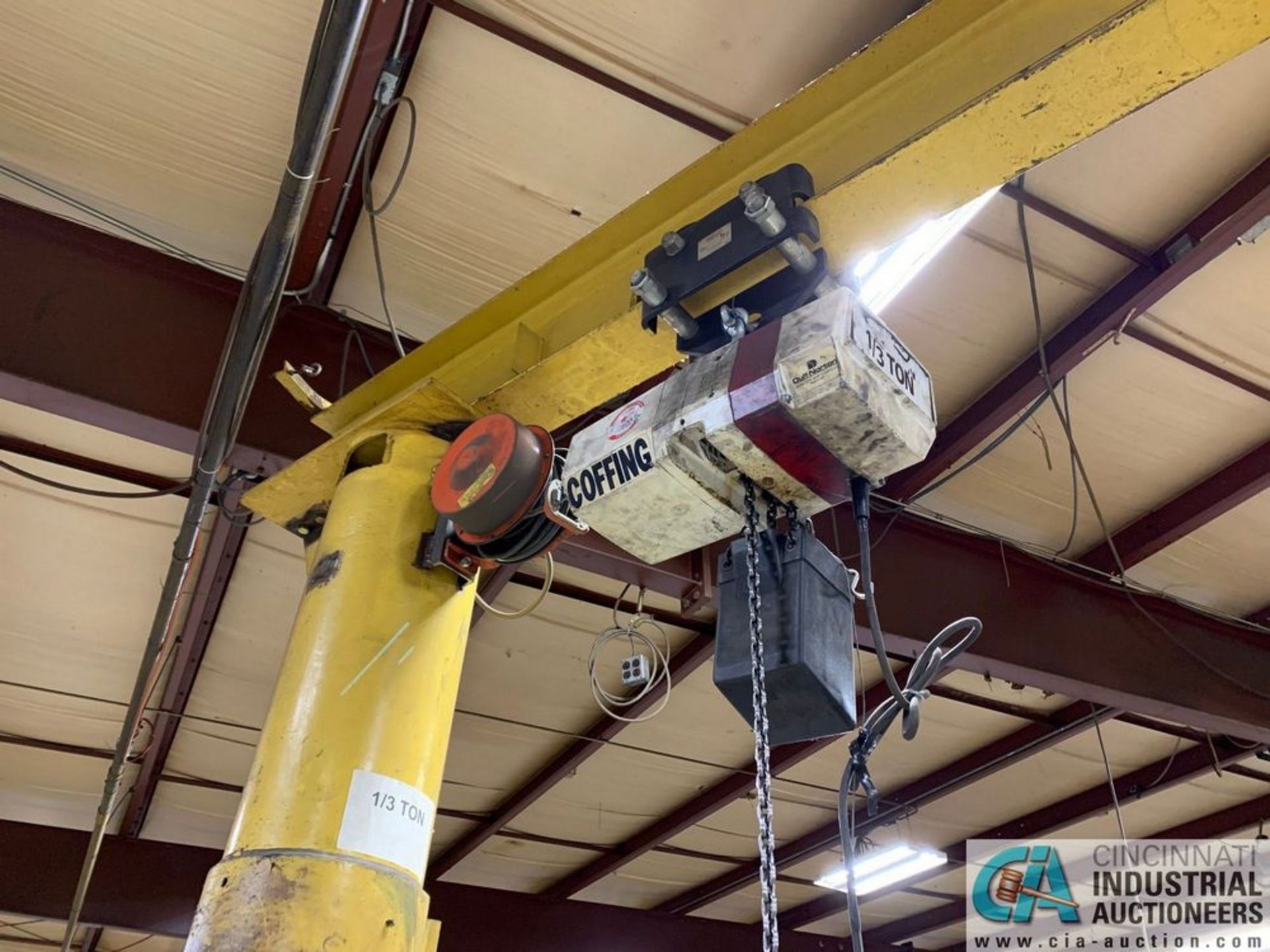 1/3 TON X 18' ARM FREE-STANDING JIB CRANE**Loading Fee Due the "ERRA" Affordable Rigging, $500.00** - Image 3 of 5
