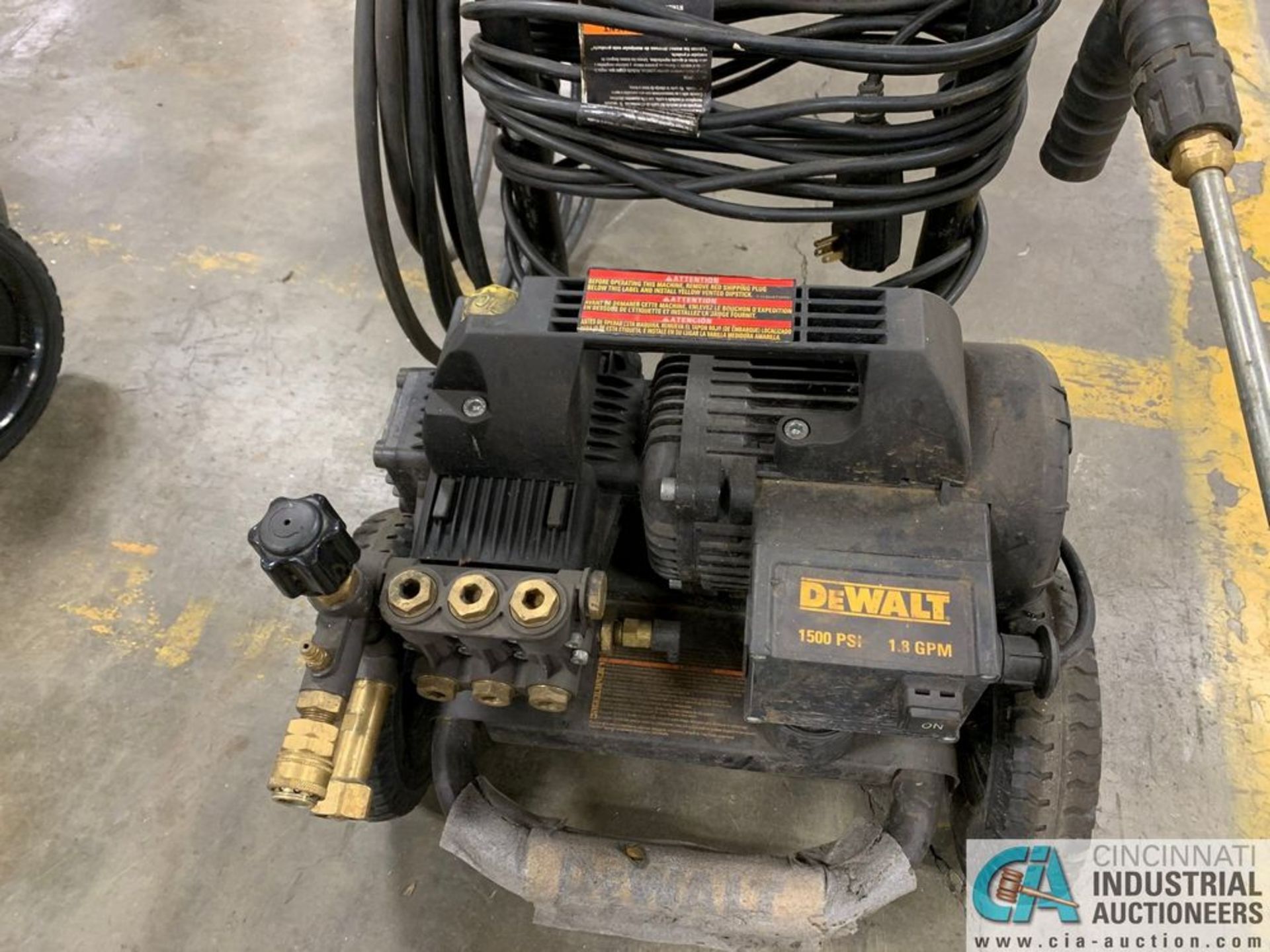 1,500-PSI DEWALT ELECTRIC PRESSURE WASHER - Image 3 of 4