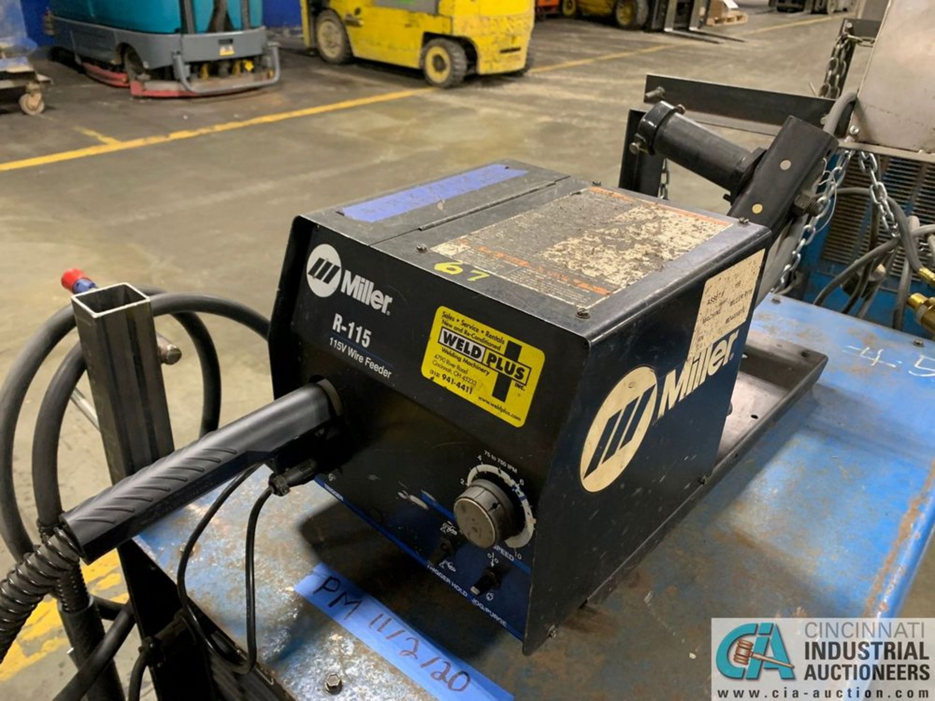 MILLER DELTAWELD 451 WELDER W/ R115 WIRE FEED - Image 5 of 6