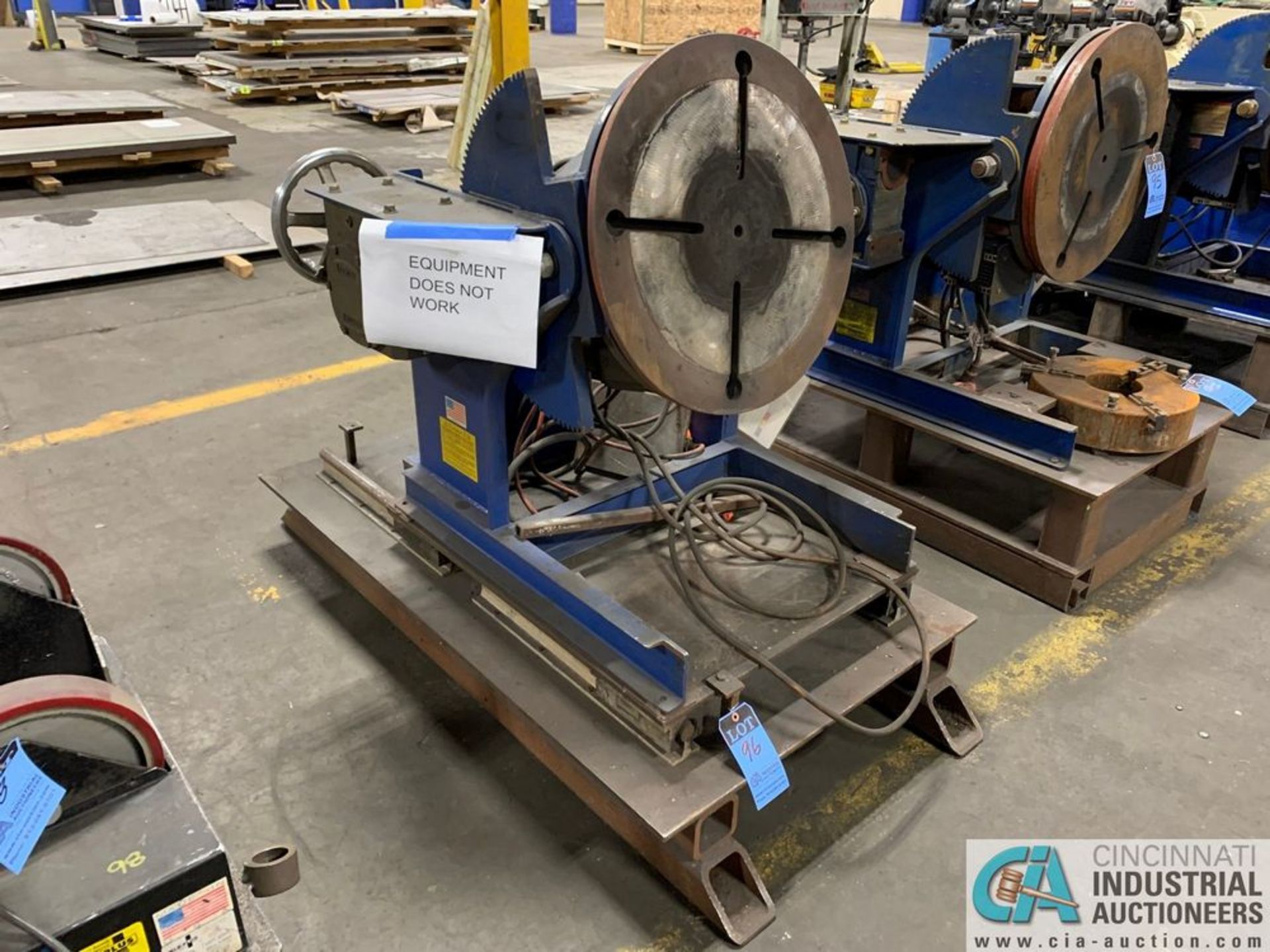 1,500-LB. FAB CORP. TILTING & ROTATING WELD POSITIONER; **Loading Fee Due the "ERRA" $150.00** - Image 2 of 10