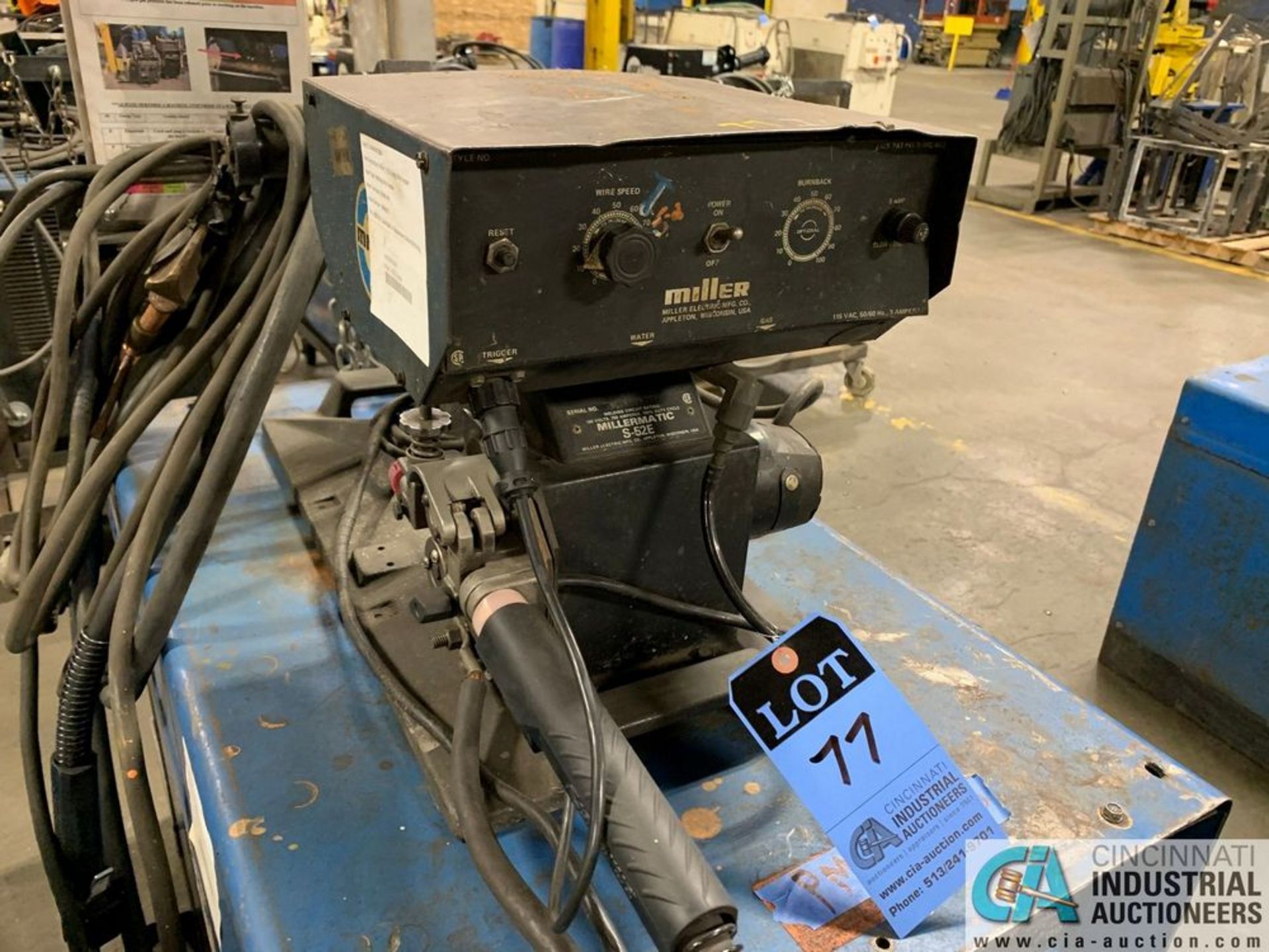 MILLER DELTAWELD 450 WELDER W/ S52E WIRE FEED - Image 6 of 7