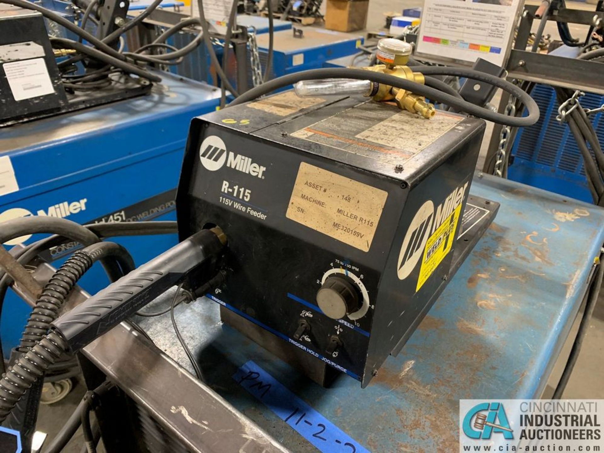 MILLER DELTAWELD 451 WELDER W/ R115 WIRE FEED - Image 5 of 6