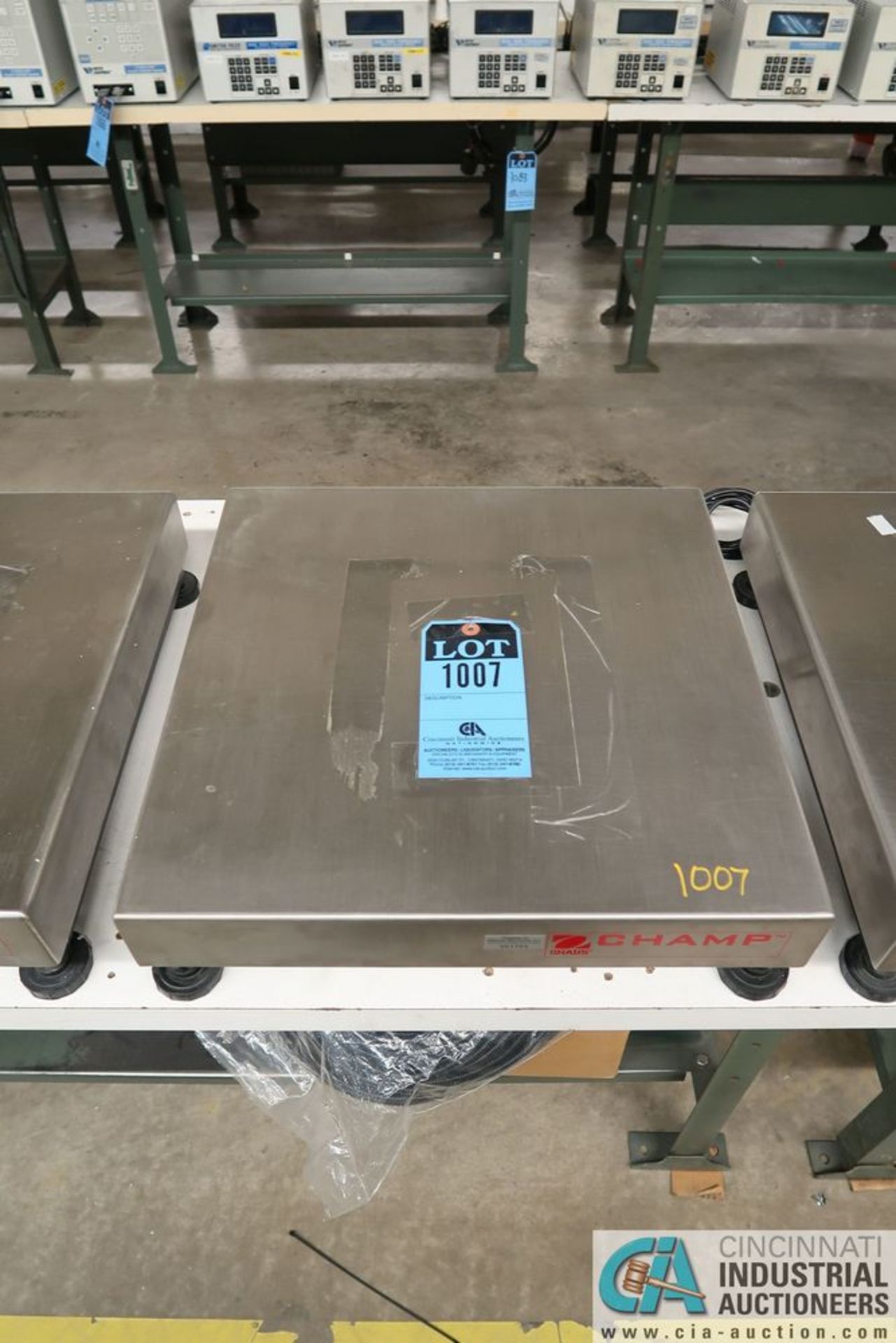 100 KG OHAUS CHAMP SCALE PLATFORM, 18" X 18"