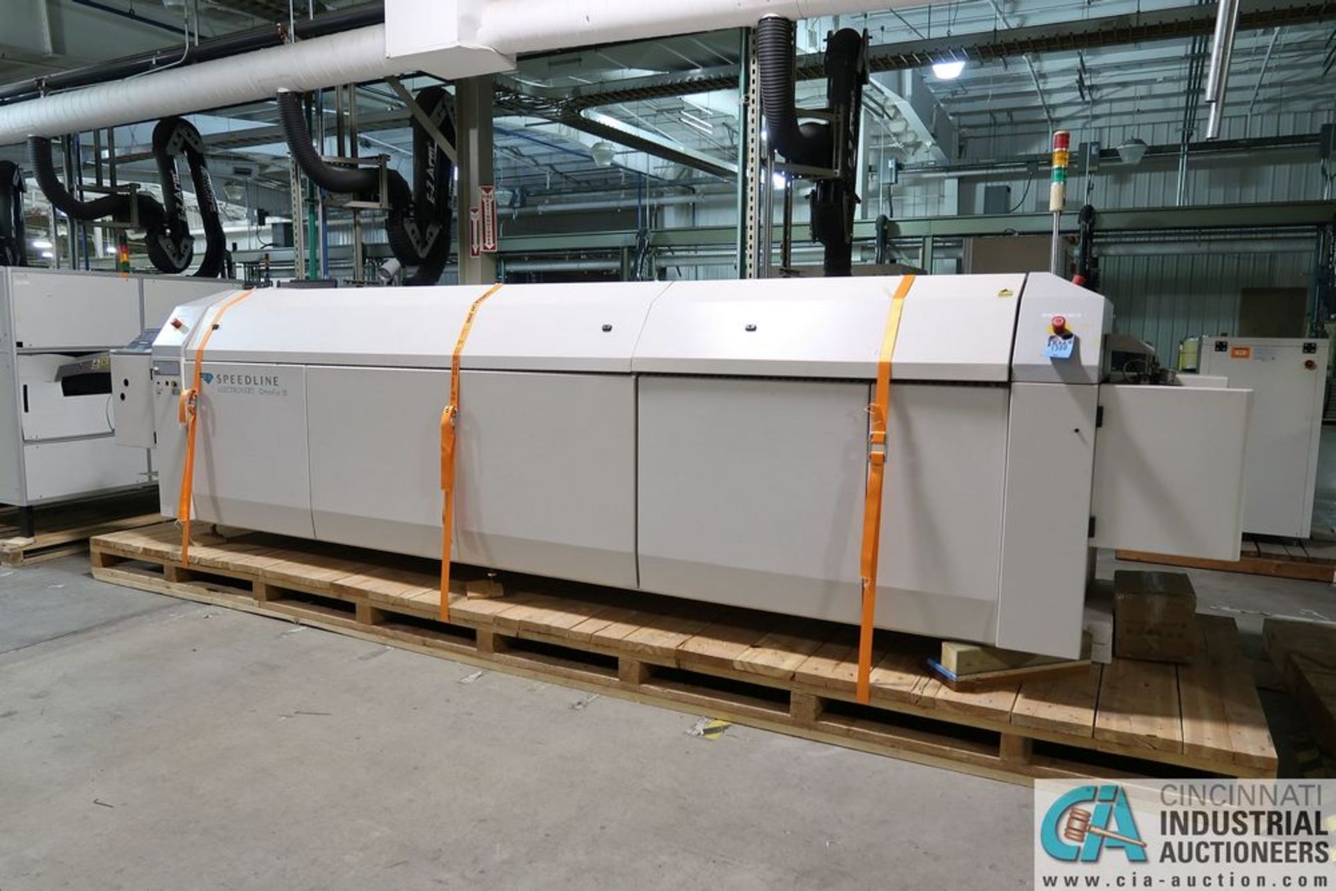 SPEEDLINE MODEL OMNI 7E ELECTROVERT REFLOW OVEN; S/N 11878537, 12" X 212" X 3" HIGH, 82 KVA (NEW