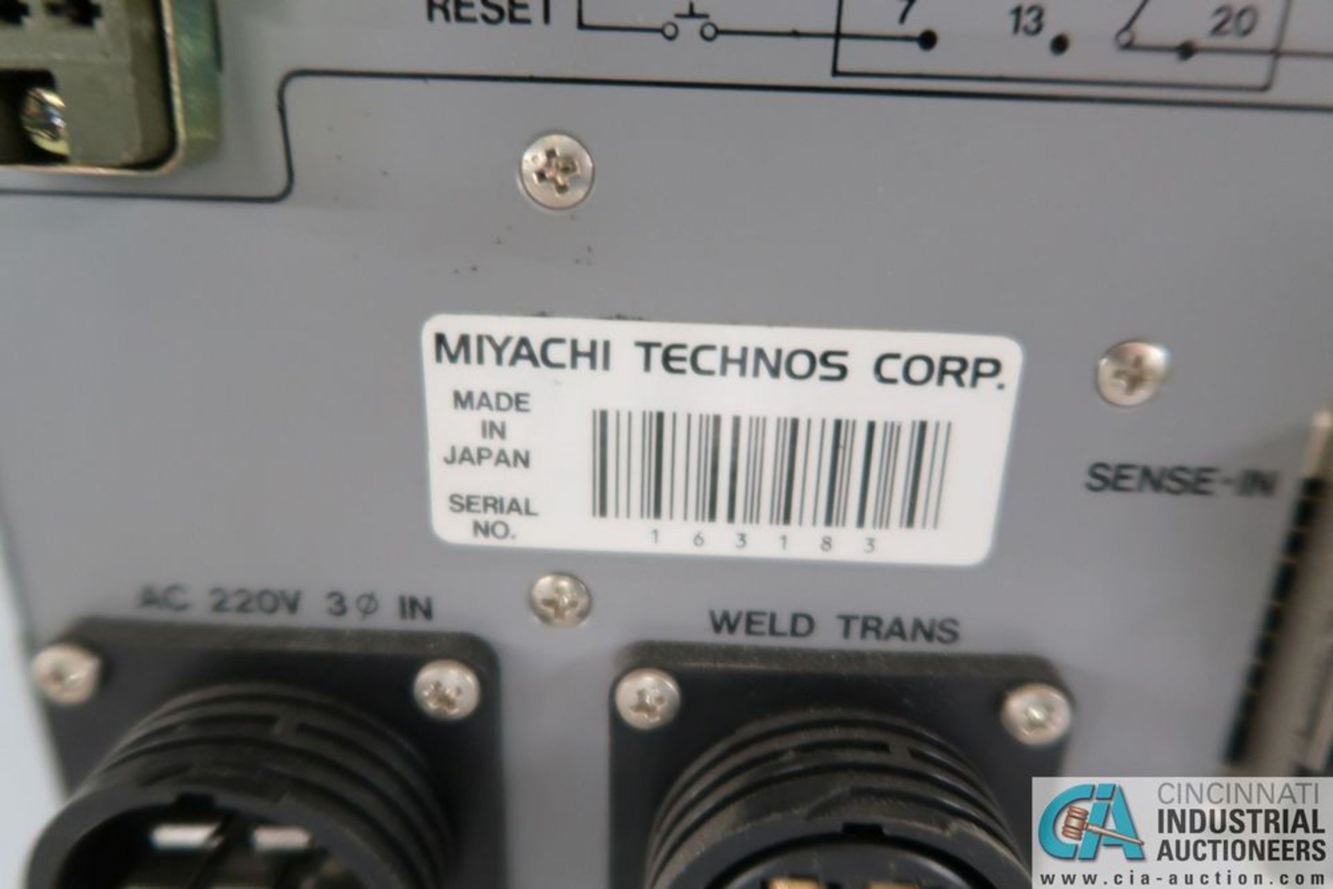 MIYACHI MODEL IP-217A WELDING POWER SUPPLY - Image 2 of 2