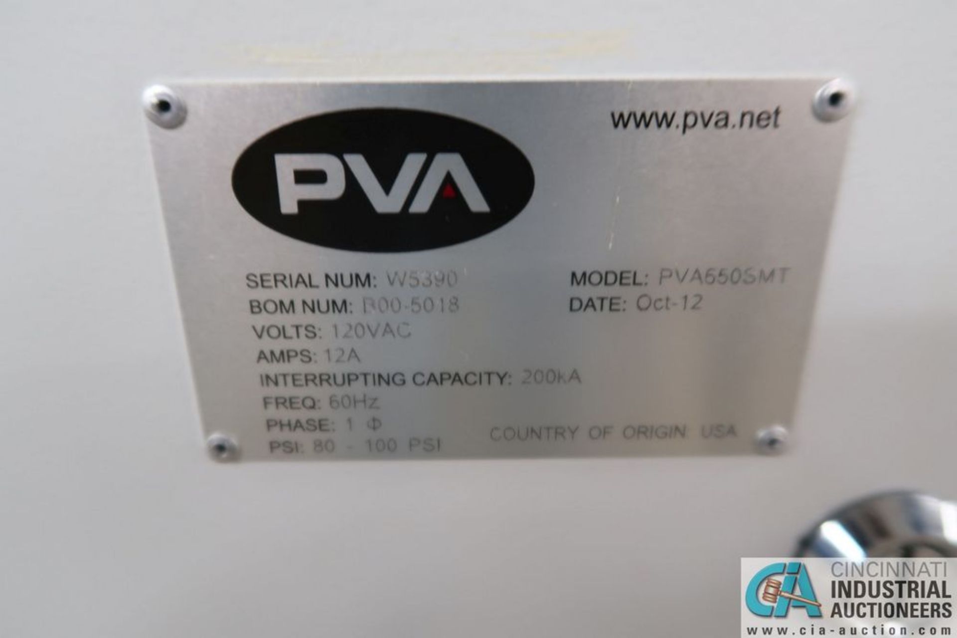 PVA MODEL PVA650SMT CONFORMAL COATING DIS**Loading Fee Due the "ERRA" KC Construction, $150.00** - Image 12 of 12