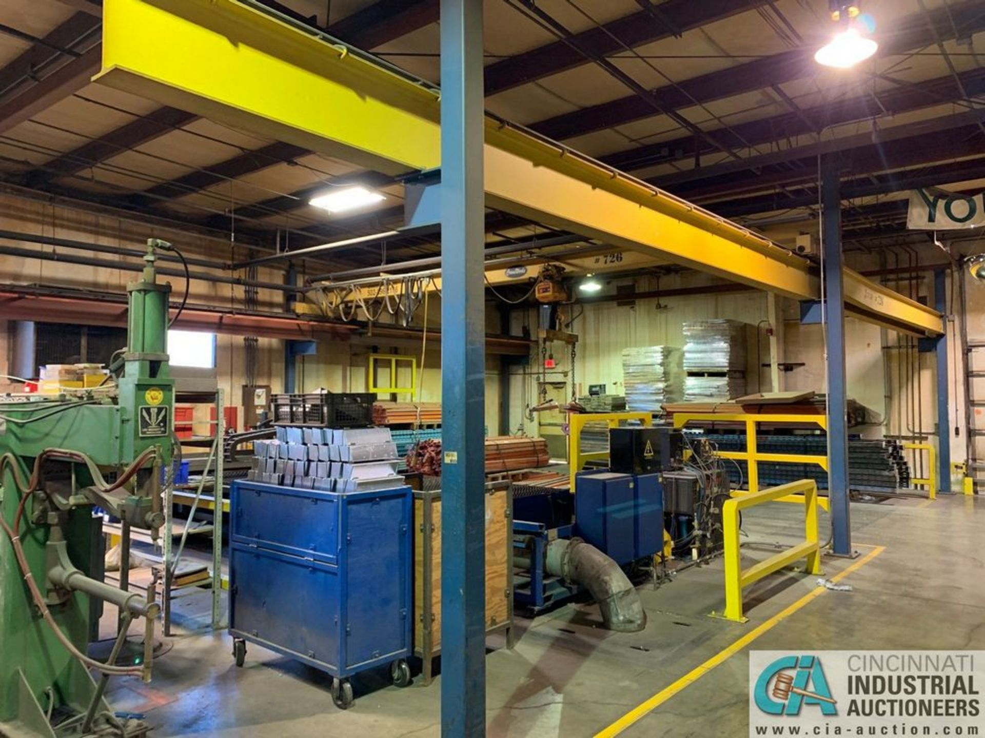 3 TON X 31' SPAN X 50'L (APPROX.) FREE-STANDING OVERHEAD CRANE SYSTEM**Loading Fee Due "ERRA", $TBD*