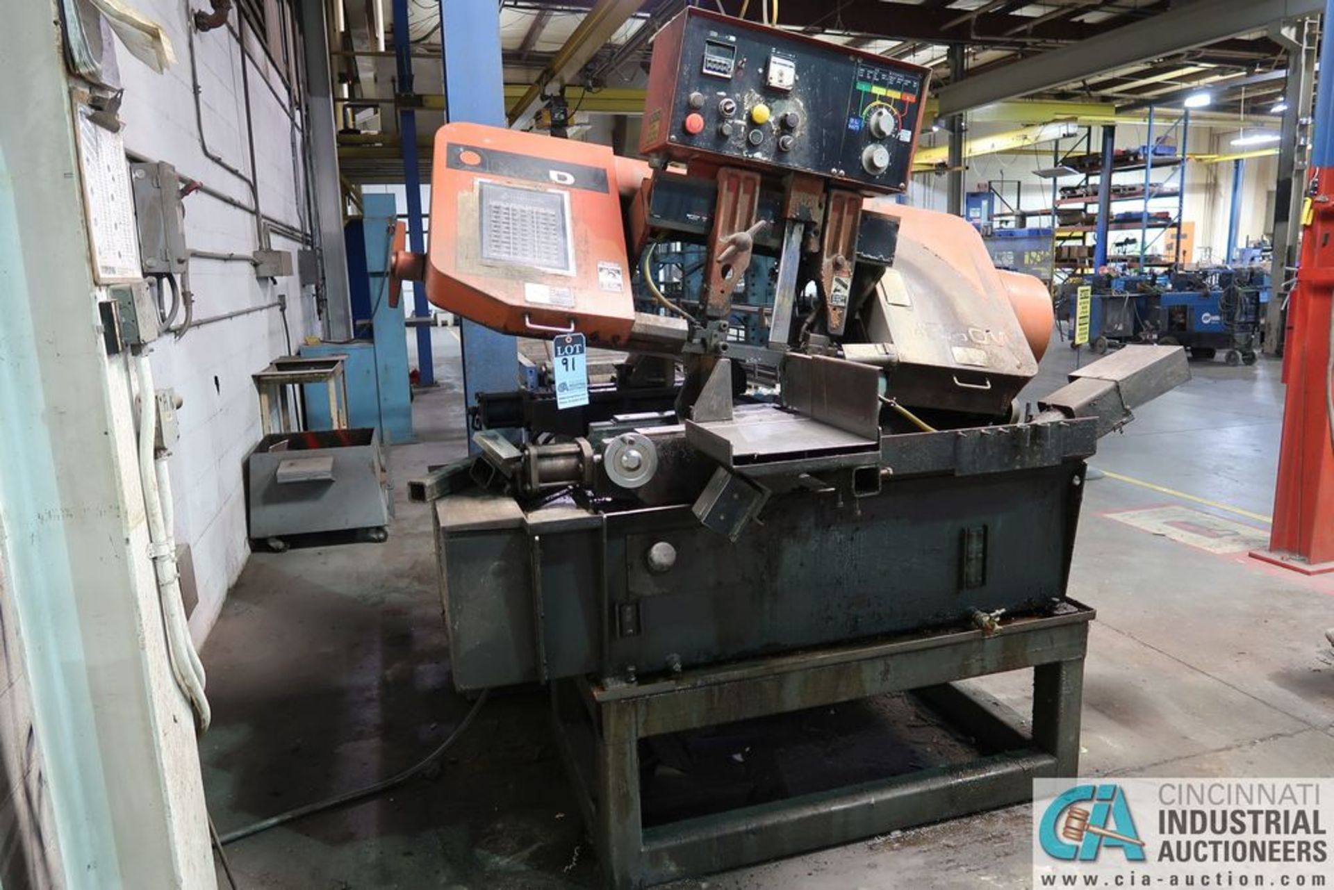 AMADA MODEL HA250W HORIZONTAL BAND SAW; S/N 25350607**Loading Fee Due the "ERRA", $250.00**