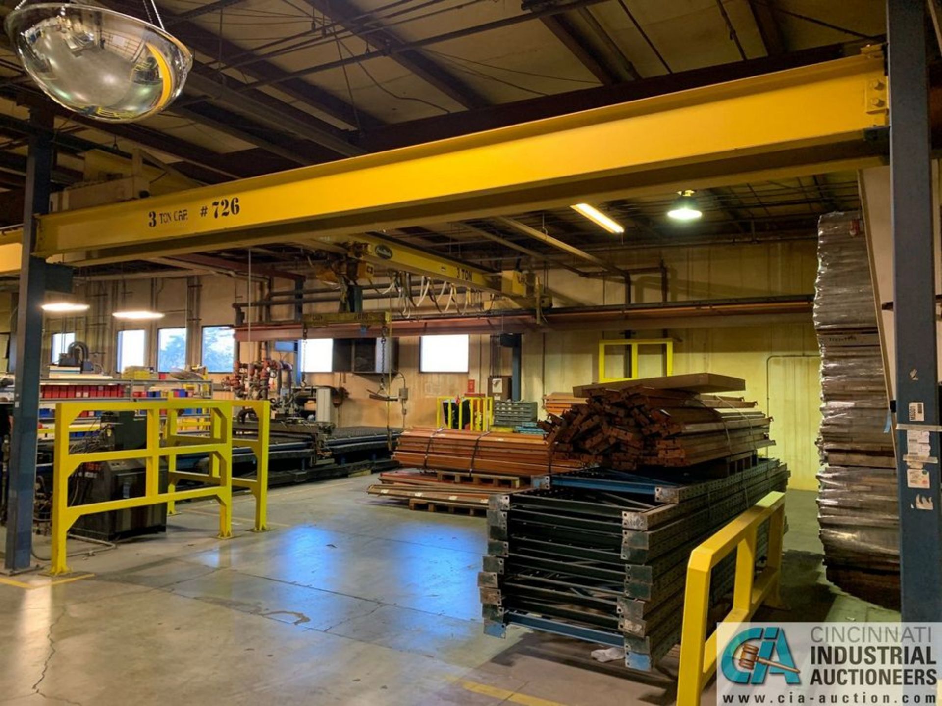 3 TON X 31' SPAN X 50'L (APPROX.) FREE-STANDING OVERHEAD CRANE SYSTEM**Loading Fee Due "ERRA", $TBD* - Image 3 of 12