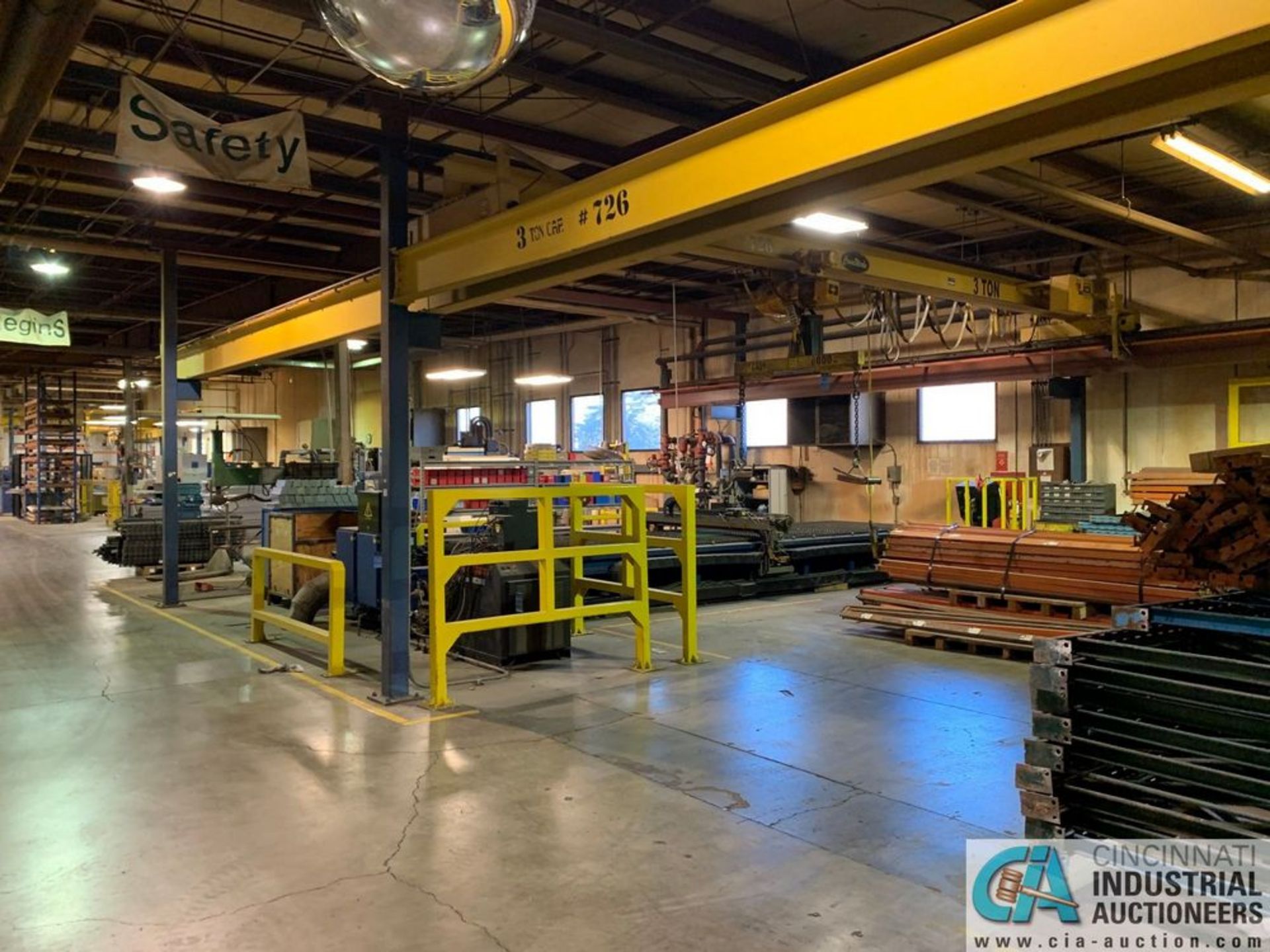 3 TON X 31' SPAN X 50'L (APPROX.) FREE-STANDING OVERHEAD CRANE SYSTEM**Loading Fee Due "ERRA", $TBD* - Image 4 of 12