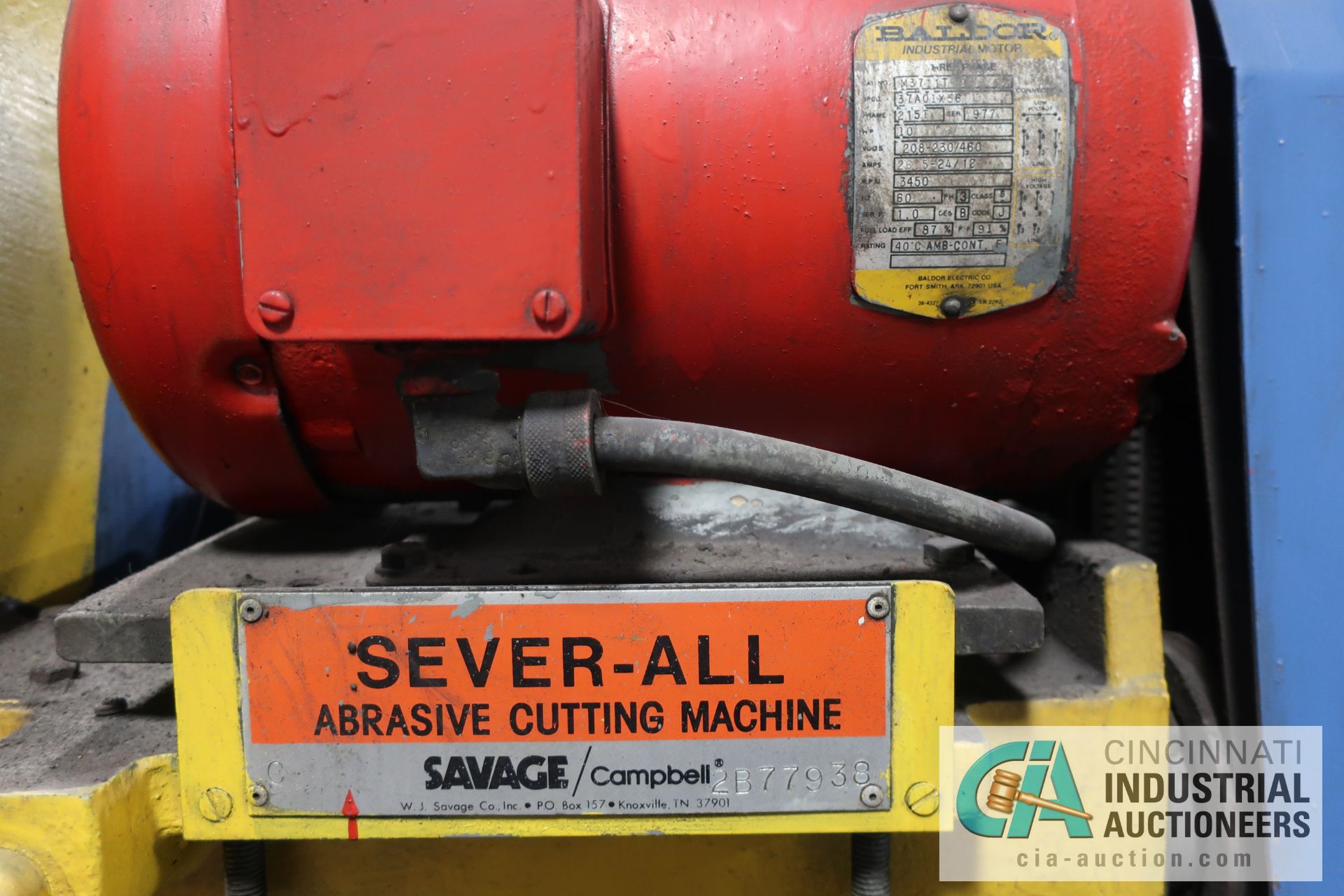 **20" SAVAGE CAMPBELL ABRASIVE SAW **LOCATED OFFSITE AT 4850 CRITTENDEN DR., STE. 3D LOUISVILLE, KY - Image 2 of 4