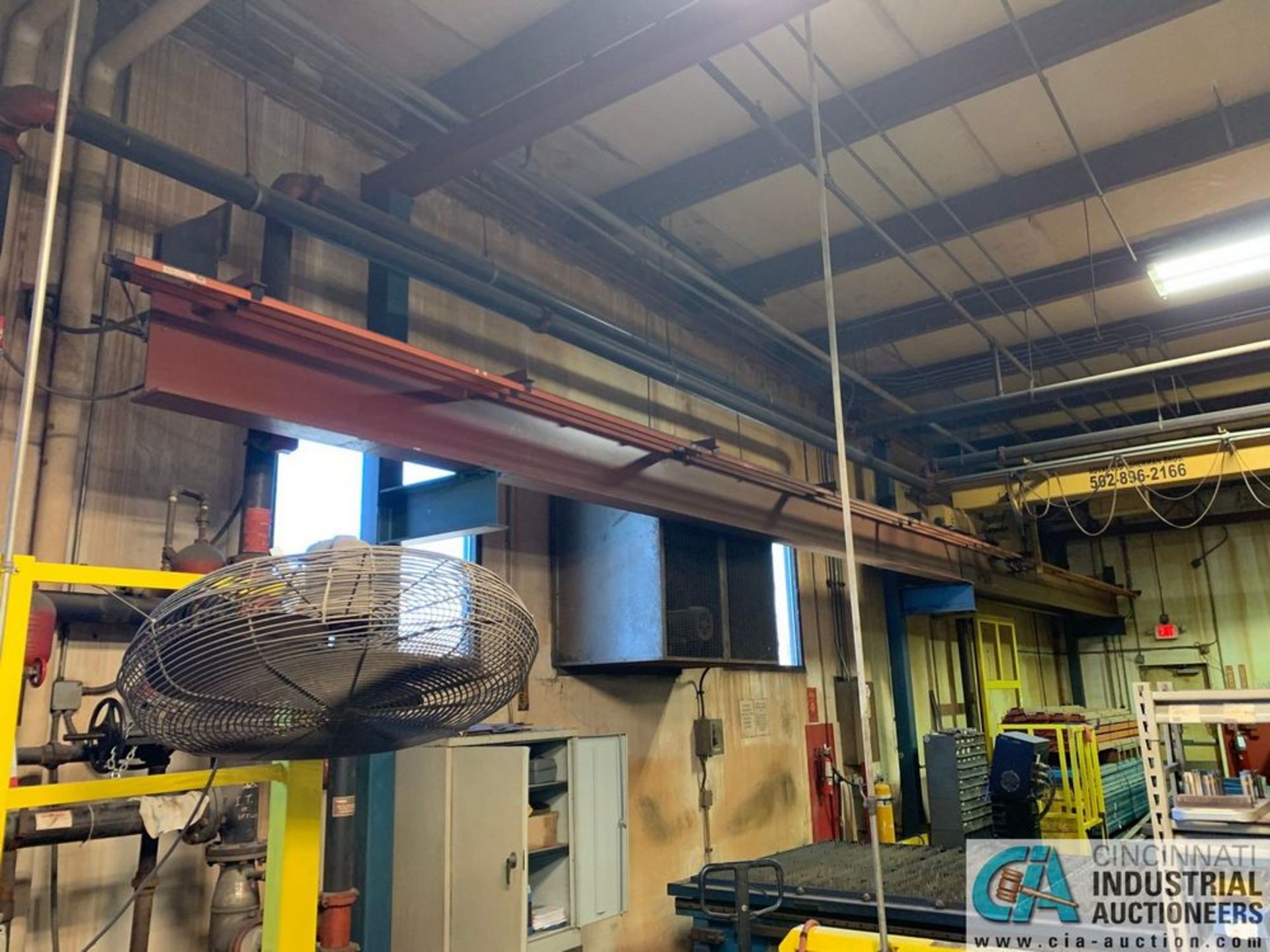 3 TON X 31' SPAN X 50'L (APPROX.) FREE-STANDING OVERHEAD CRANE SYSTEM**Loading Fee Due "ERRA", $TBD* - Image 10 of 12