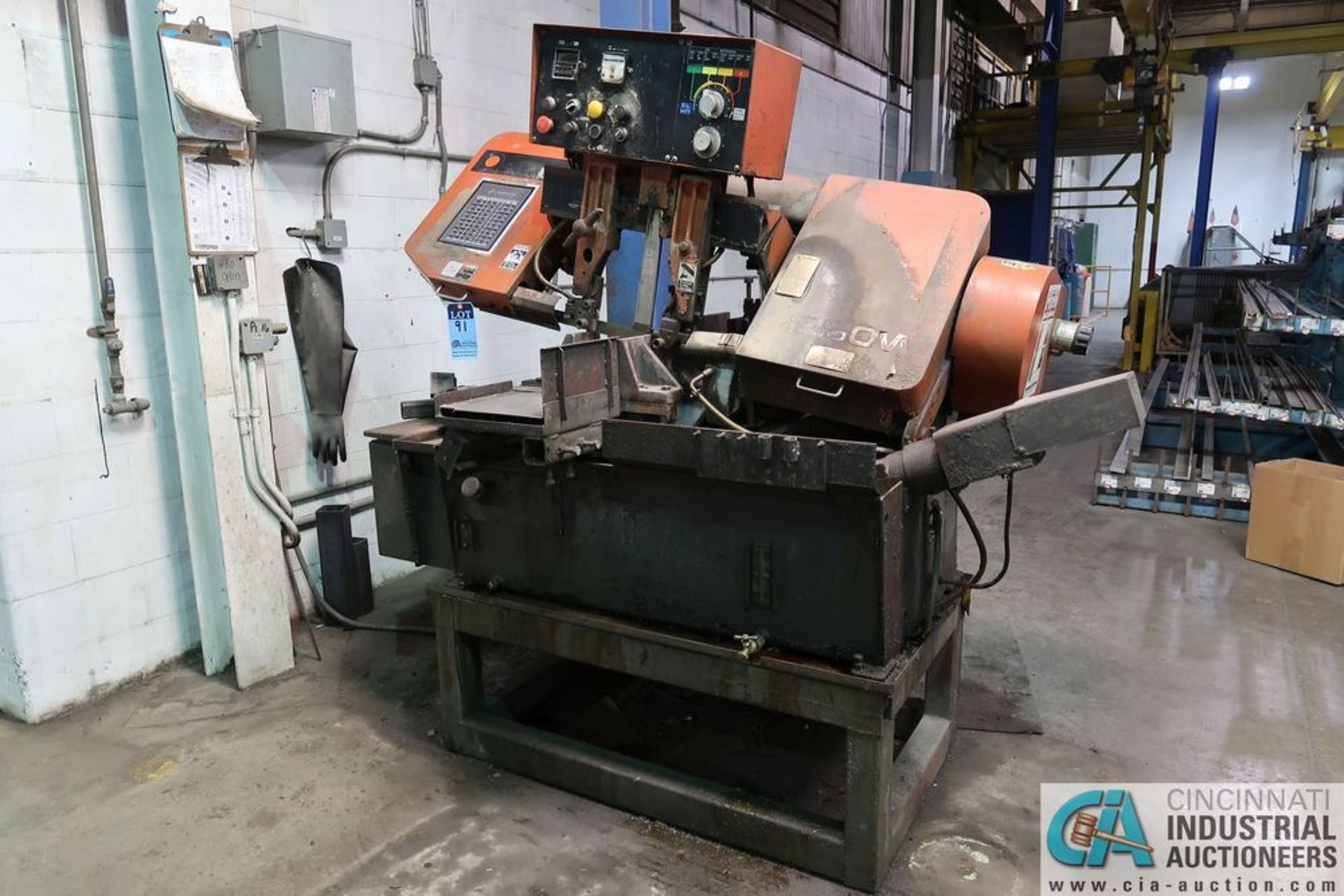 AMADA MODEL HA250W HORIZONTAL BAND SAW; S/N 25350607**Loading Fee Due the "ERRA", $250.00** - Image 2 of 11