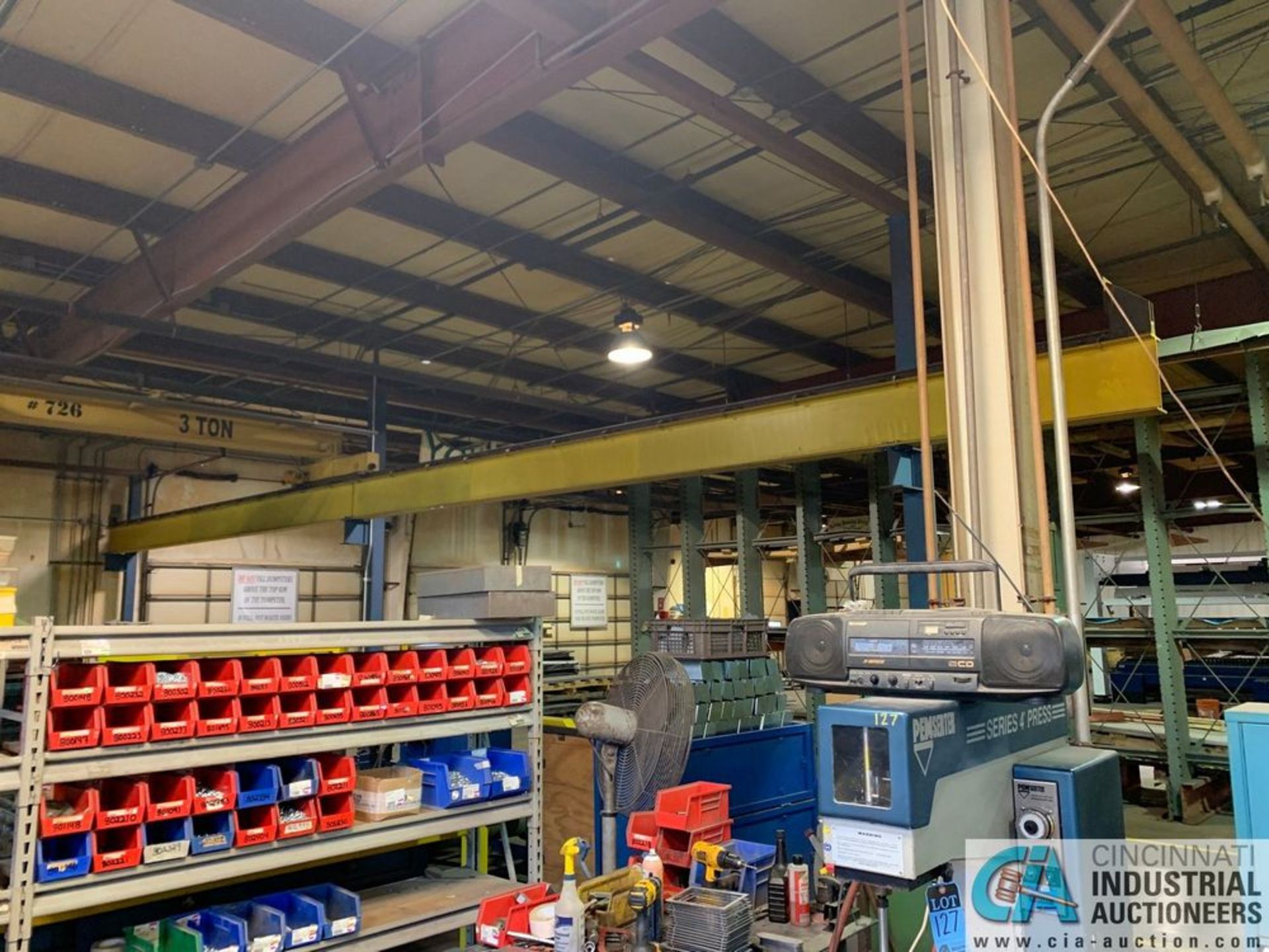 3 TON X 31' SPAN X 50'L (APPROX.) FREE-STANDING OVERHEAD CRANE SYSTEM**Loading Fee Due "ERRA", $TBD* - Image 11 of 12