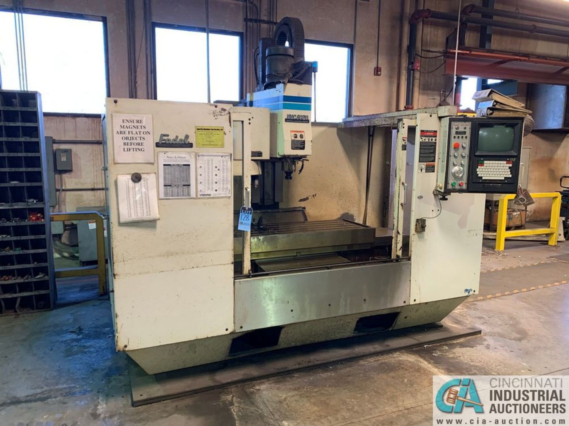 FADAL MODEL VMC5020 CNC VERTICAL MACHINING CENTER; S/N 9804911**Loading Fee Due the "ERRA", $500.00*