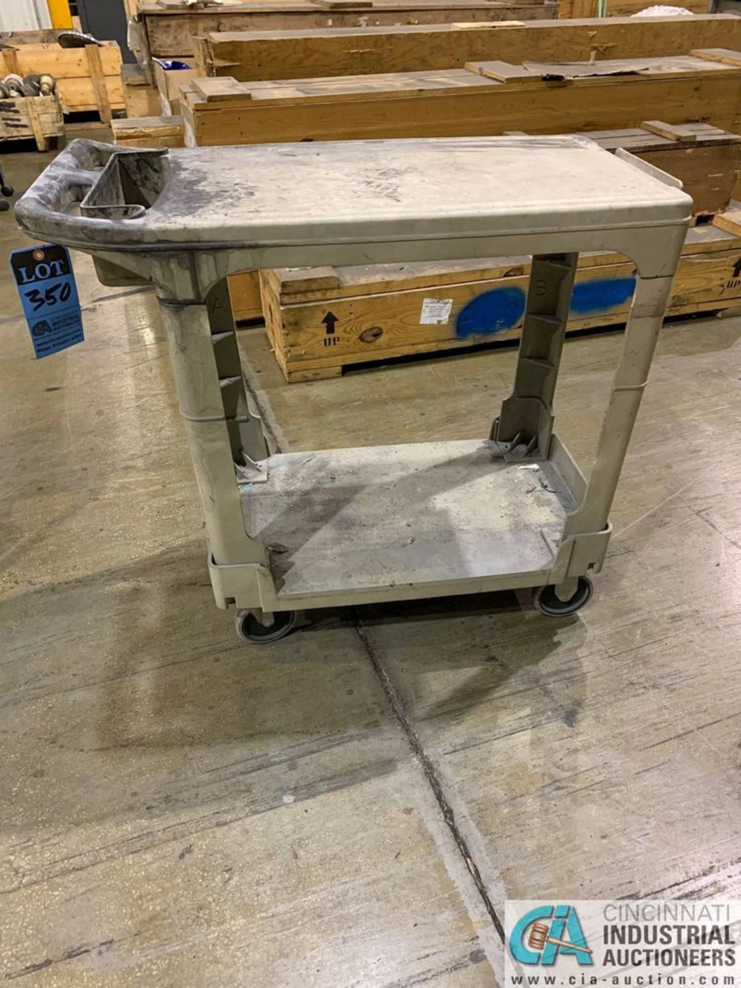 RUBBERMAID TABLE ON WHEELS **Located at Rotadyne 1101 Windham Pkwy., Romeoville, IL 60446**