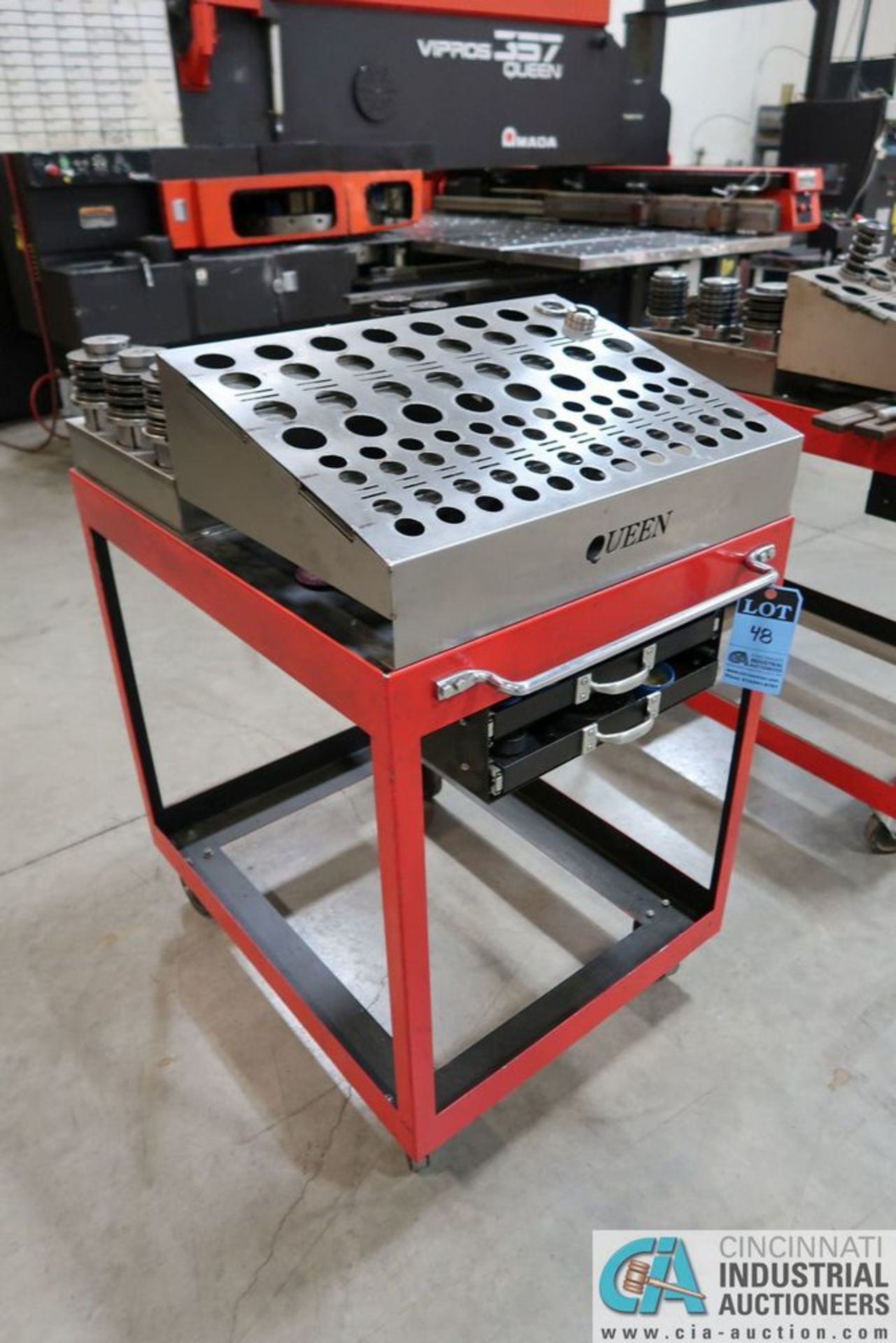 STEEL CART WITH PUNCH TOOLING