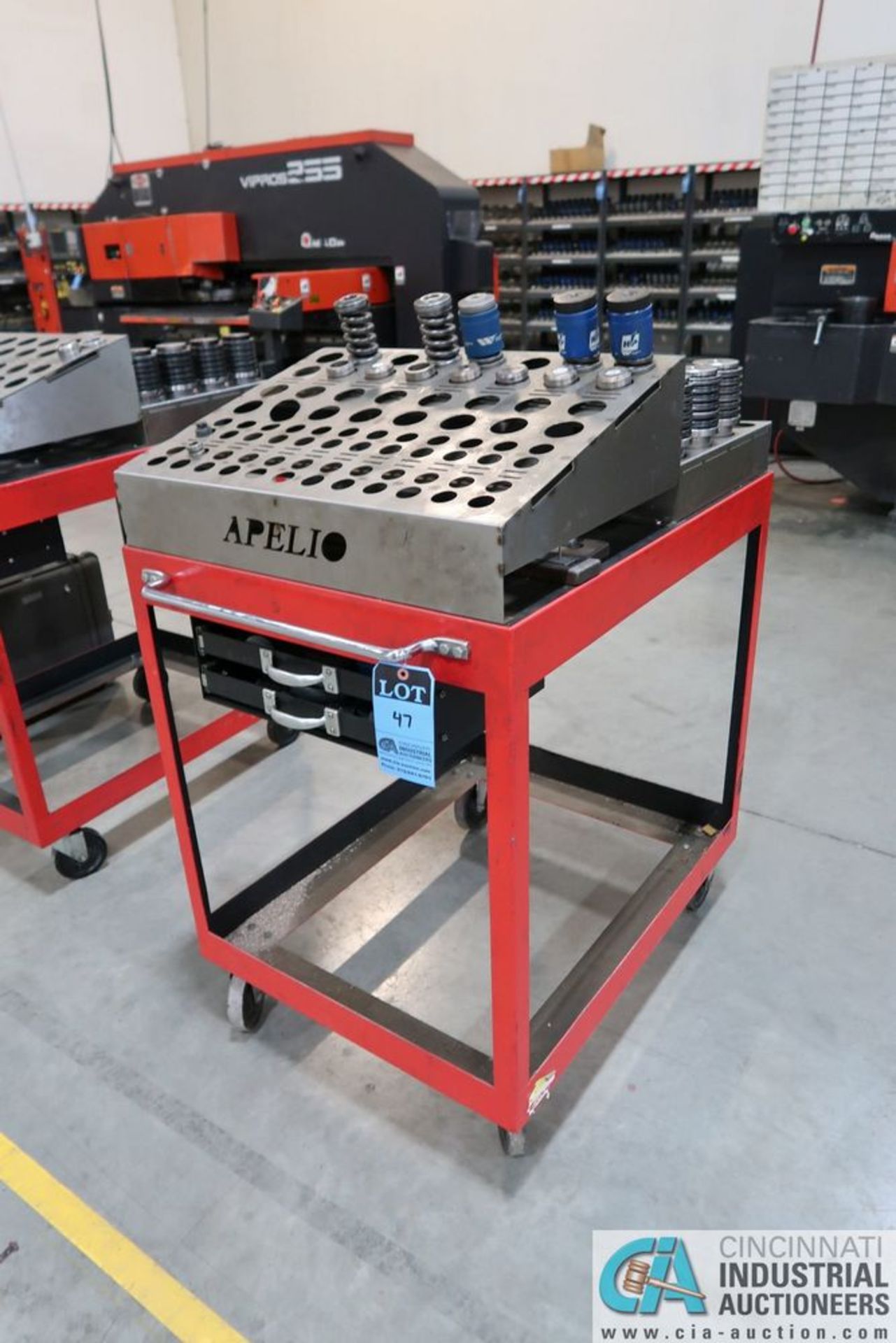 STEEL CART WITH PUNCH TOOLING