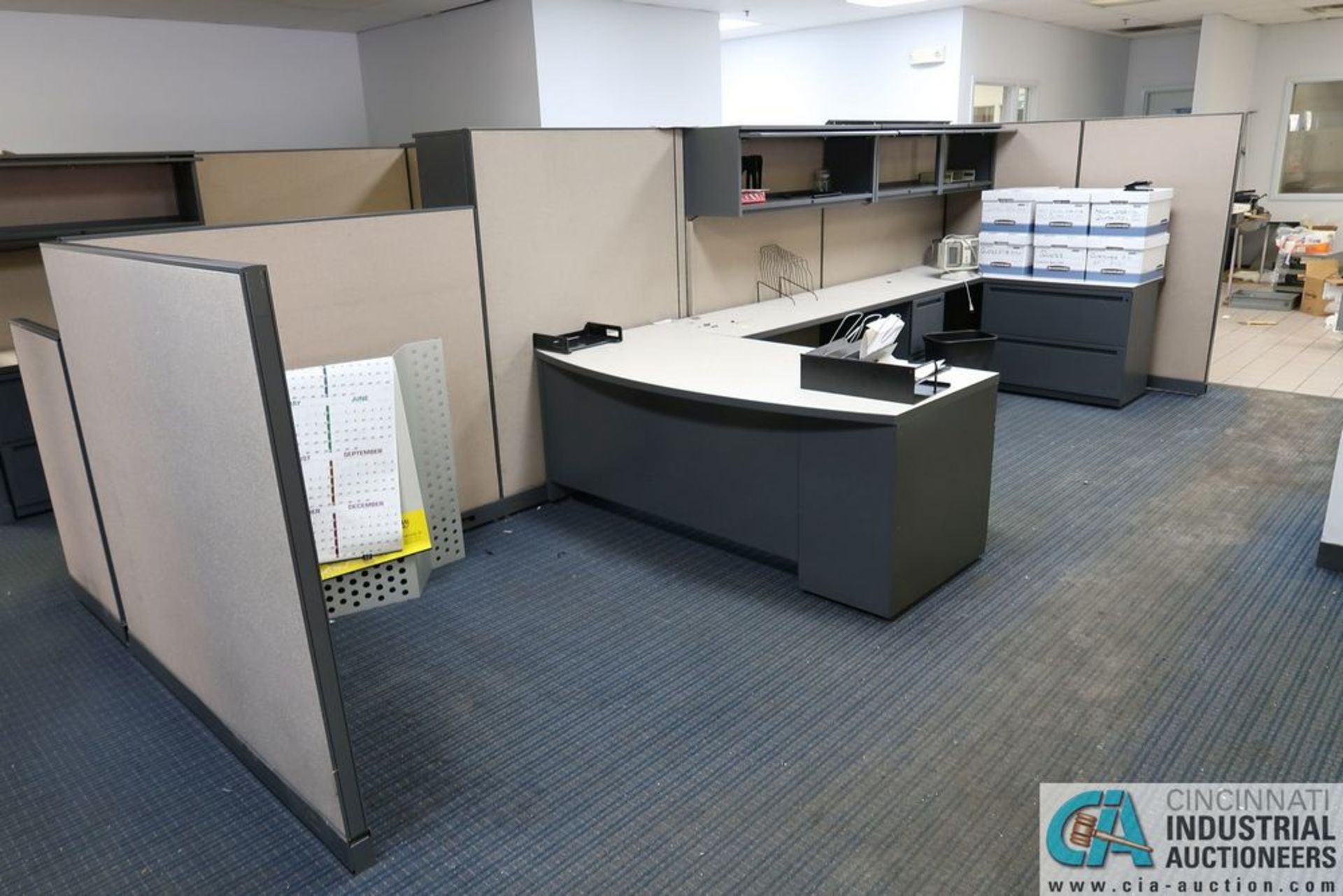 (LOT) OFFICE CUBICLES, (2) 72" X 72", (2) 100" X 92", (2) 112" X 96", (1) 216" X 72" - Image 4 of 10