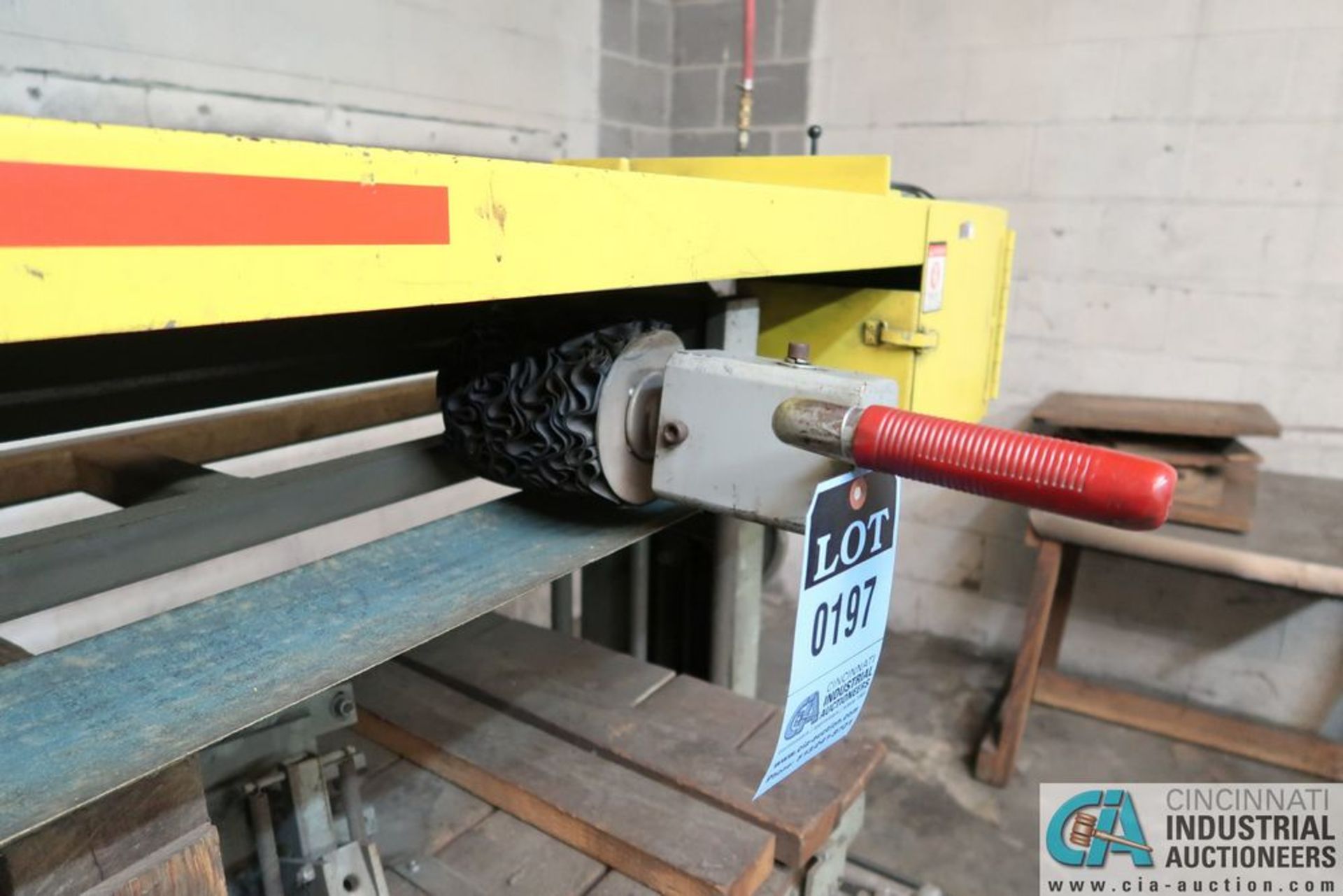 6" WIDE X 90" BELT G&P MACHINERY MODEL UNKNOWN HORIZONTAL BELT SANDER; *ERRA LOADING FEE - $300.00* - Image 4 of 8