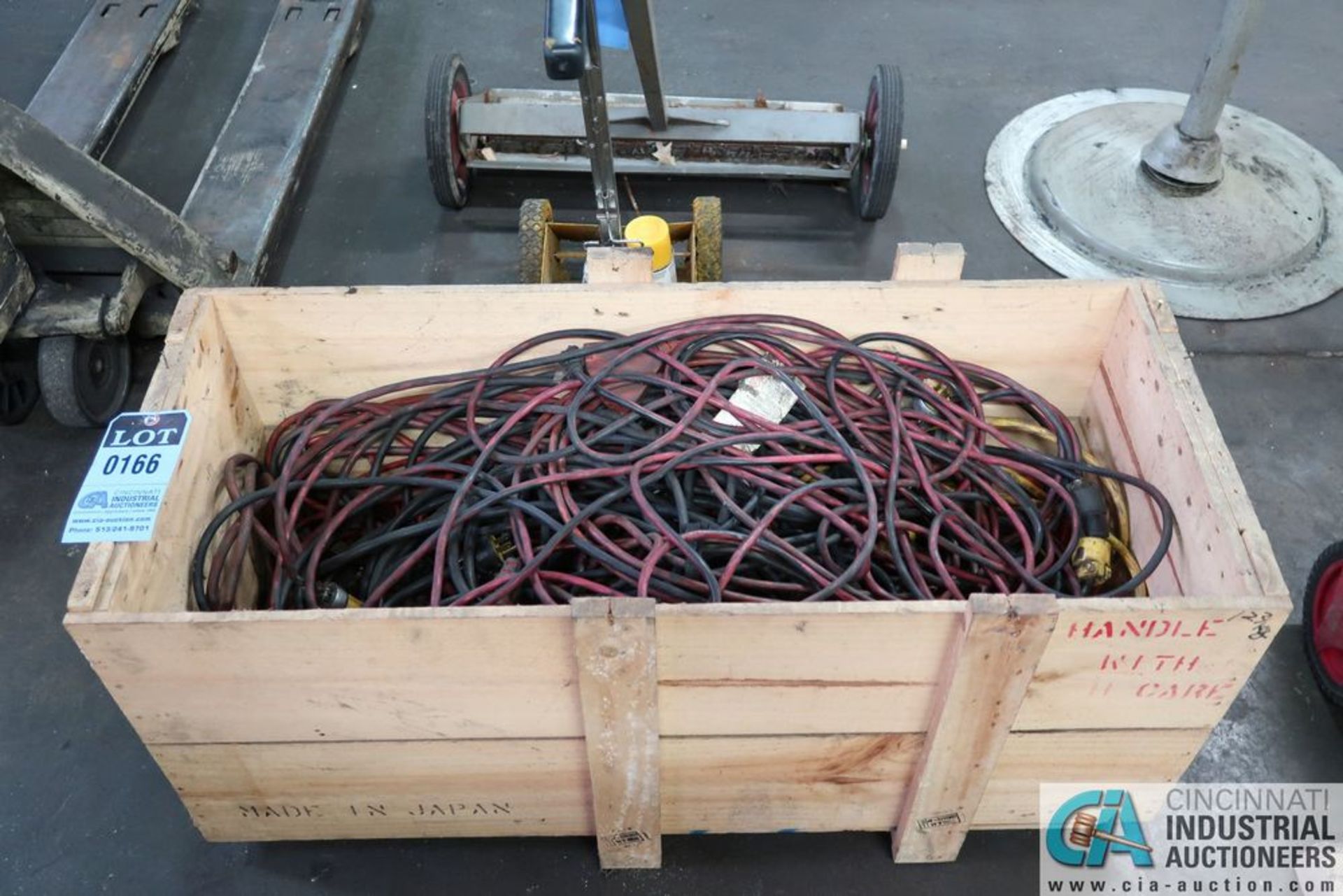 WOOD CRATE ELECTRICAL CORDS