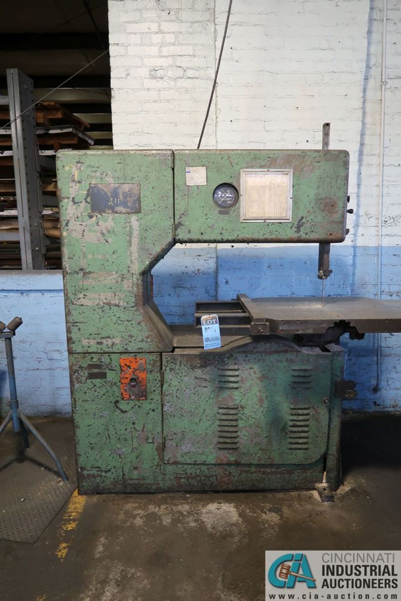 36" GROB TYPE NS36 VERTICAL BAND SAW; S/N 163 *ERRA LOADING FEE - $150.00* - Image 6 of 7