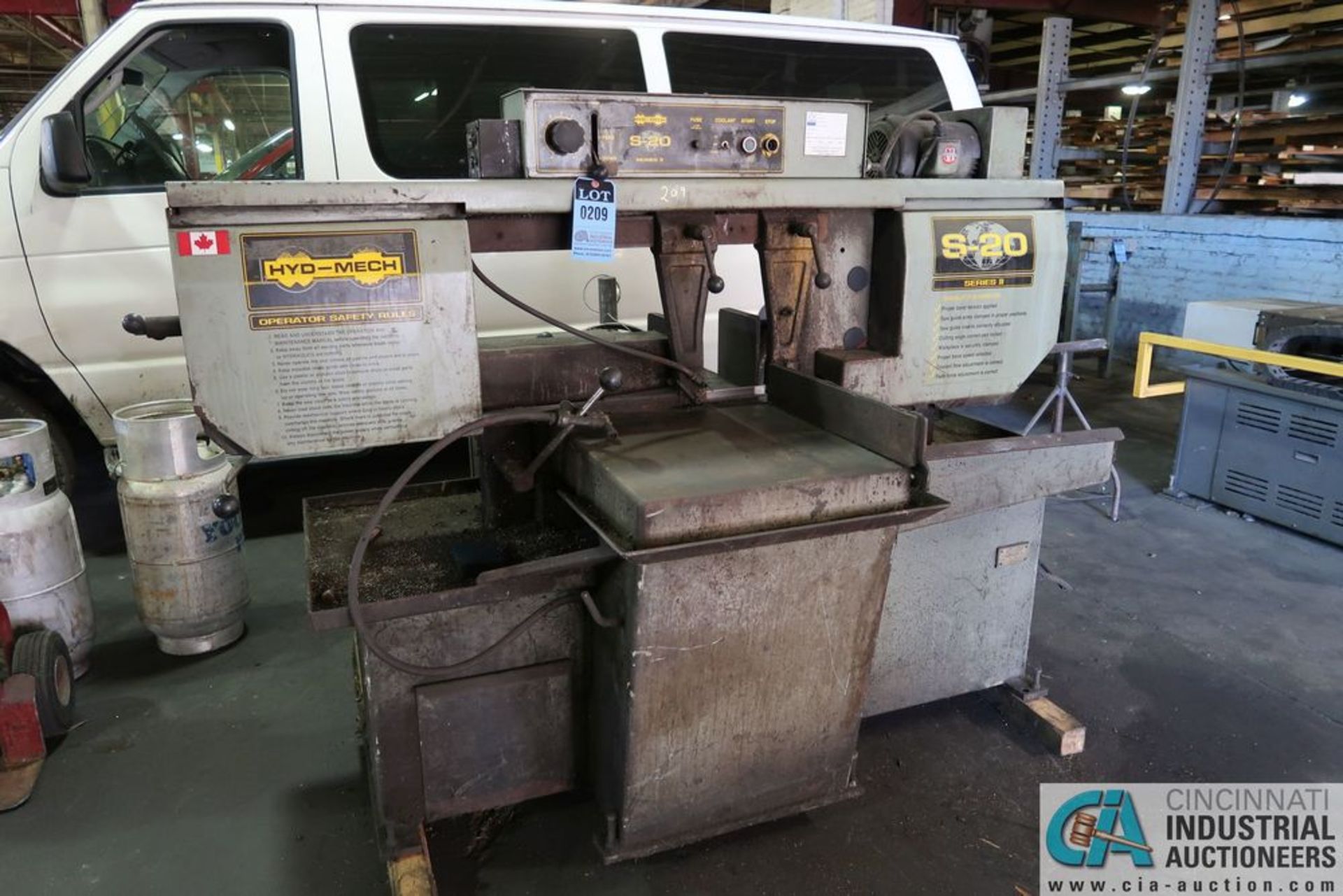 13" X 18" HYD-MECH MODEL S-20 SERIES II HORIZONTAL PIVOT BAND SAW; *ERRA LOADING FEE - $300.00*