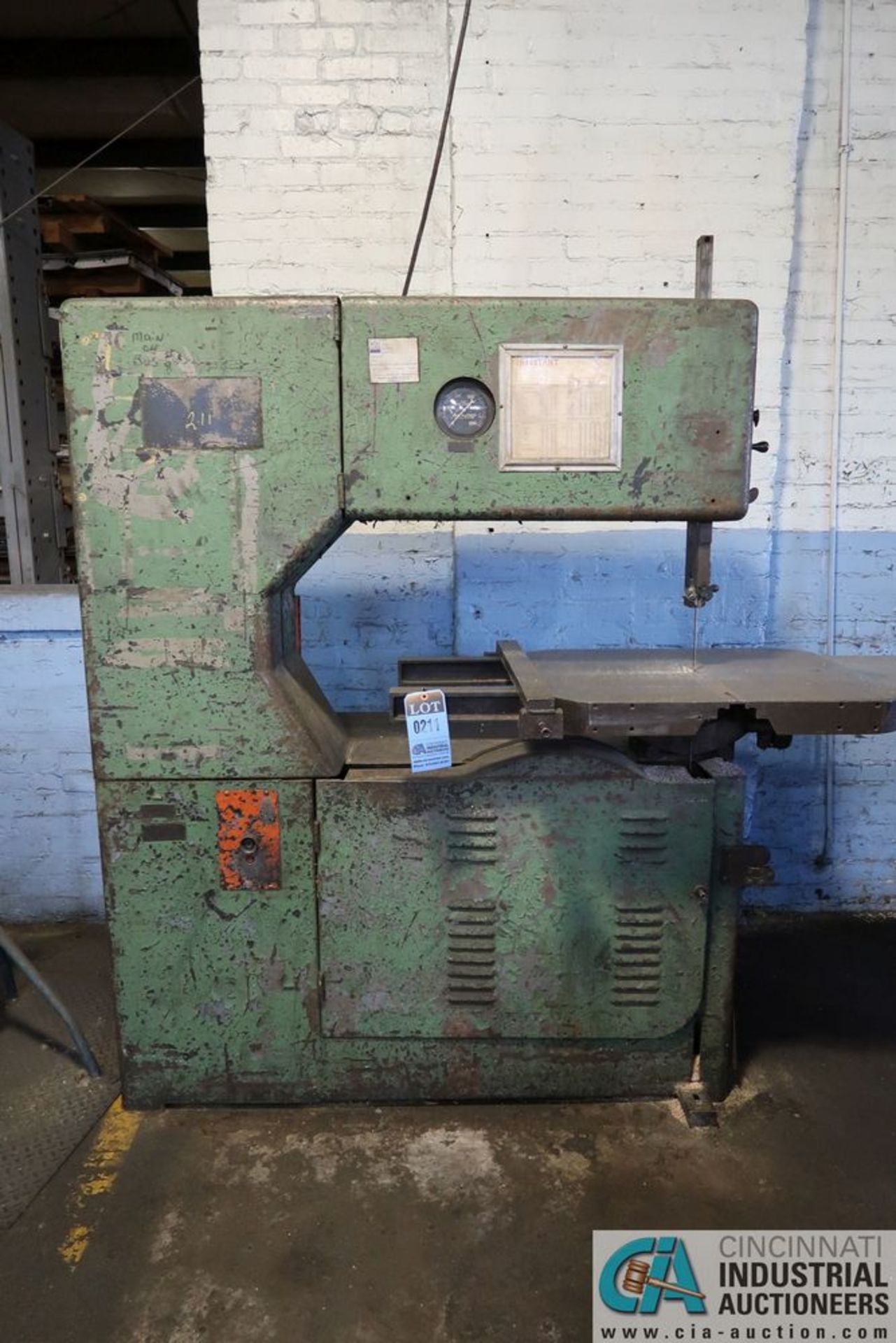 36" GROB TYPE NS36 VERTICAL BAND SAW; S/N 163 *ERRA LOADING FEE - $150.00* - Image 2 of 7