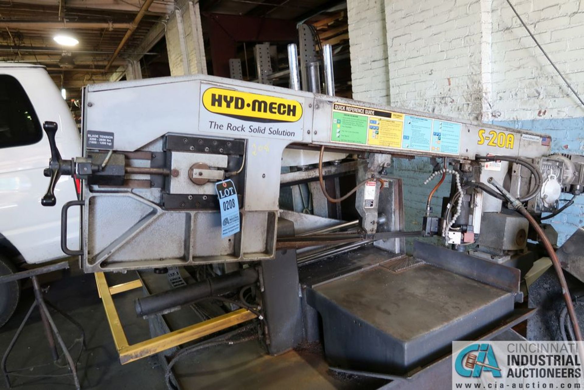 13" X 18" HYD-MECH MODEL S-20A HORIZONTAL PIVOT BAND SAW; S/N 8B0810126, *ERRA LOADING FEE - $500.00 - Image 6 of 10