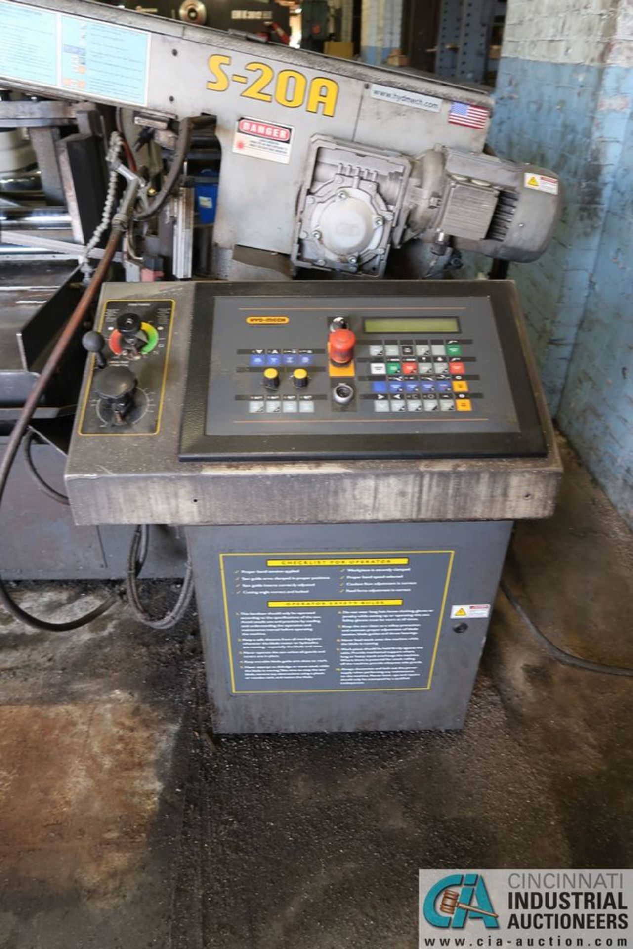 13" X 18" HYD-MECH MODEL S-20A HORIZONTAL PIVOT BAND SAW; S/N 8B0810126, *ERRA LOADING FEE - $500.00 - Image 7 of 10