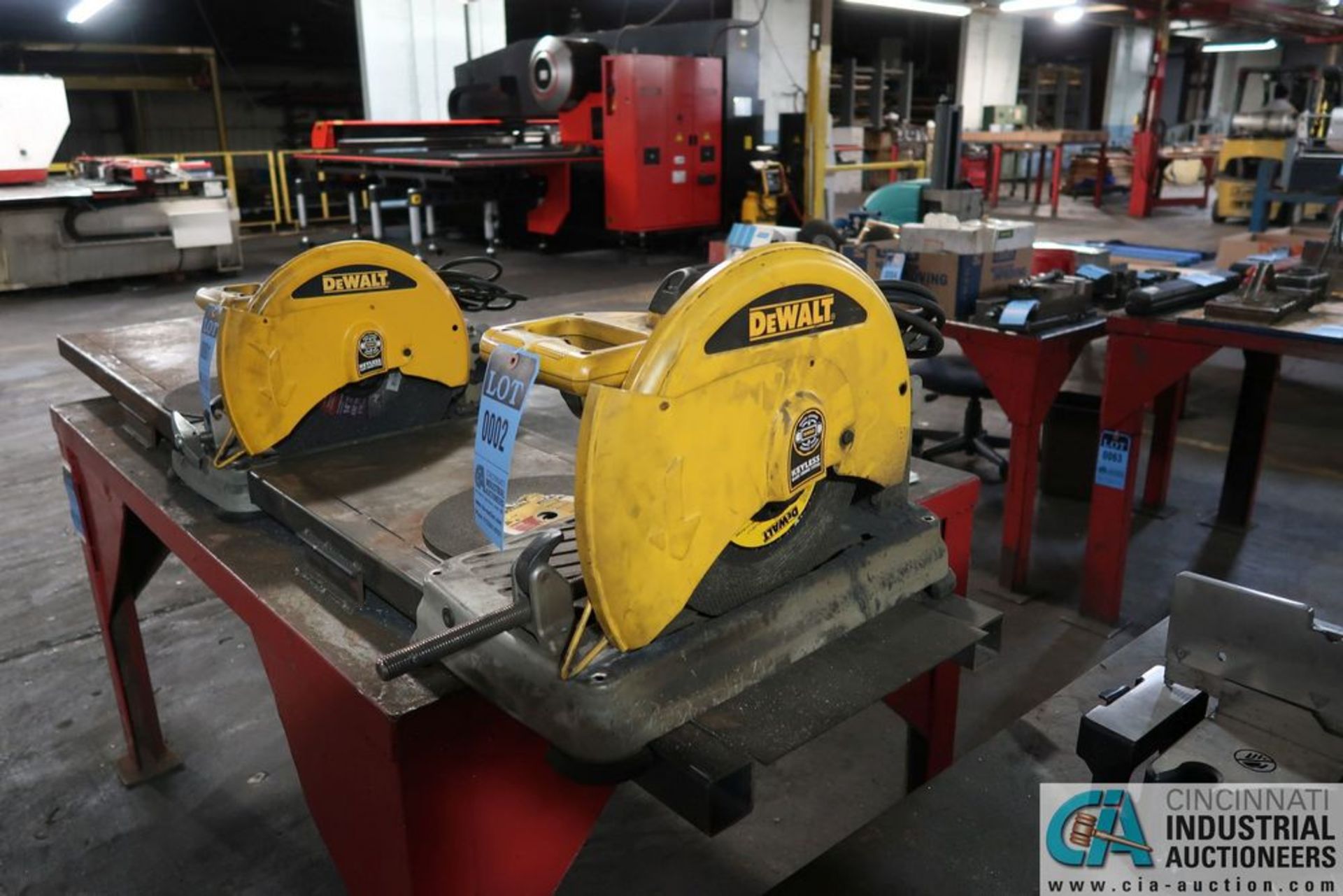 14" DEWALT MODEL D28715 ABRASIVE CHOP SAW