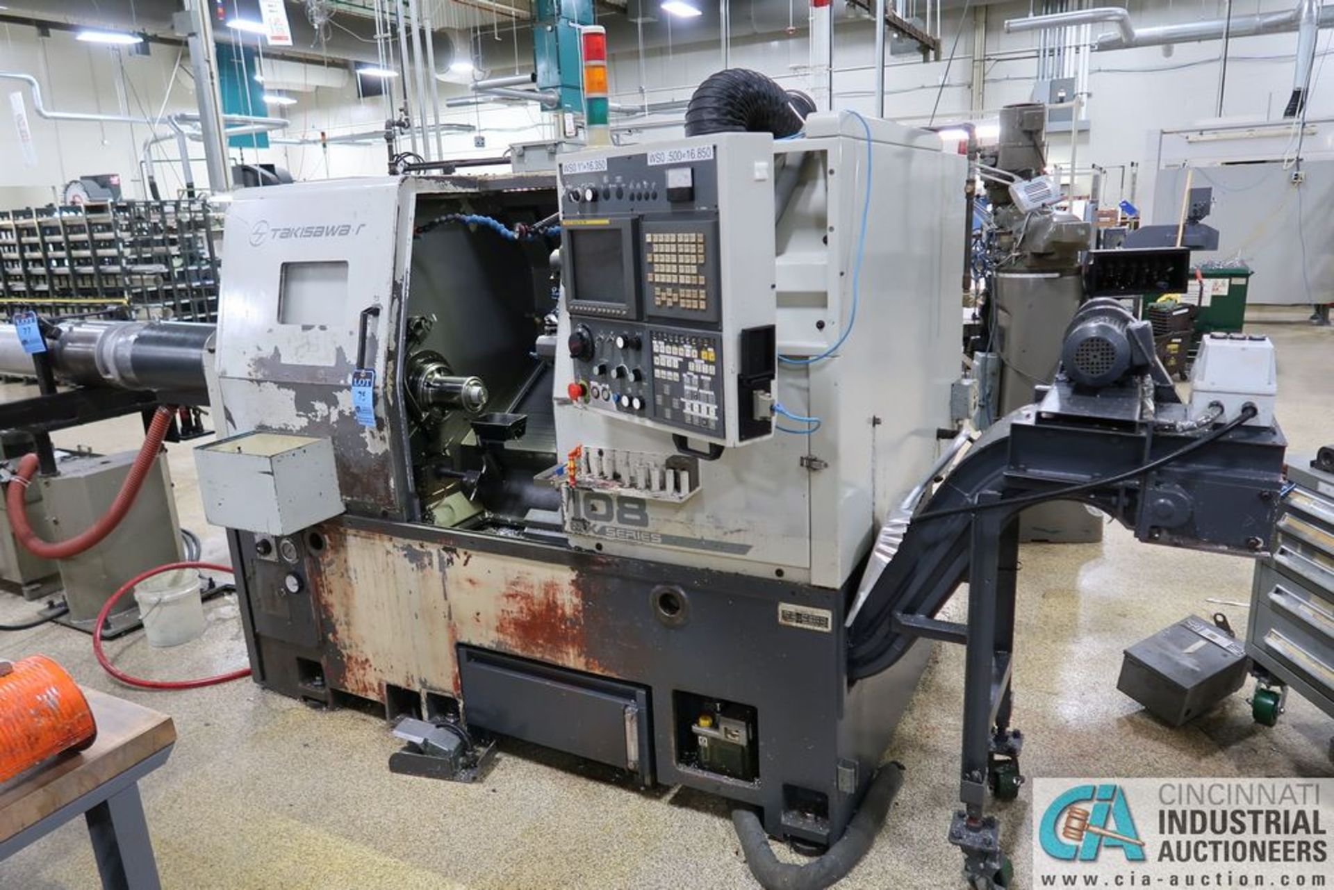 TAKISAWA MODEL EX-108 CNC TURNING CENTER **Load out fee due Midway Machinery Movers Rigging $600.00 - Image 5 of 13