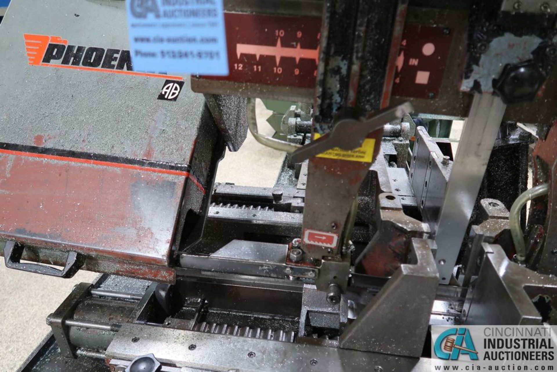 8" X 12" ARMSTRONG BLUM PHOENIX MODEL PA-10 AUTO HORIZONTAL BAND SAW; S/N 100625 - Image 4 of 6