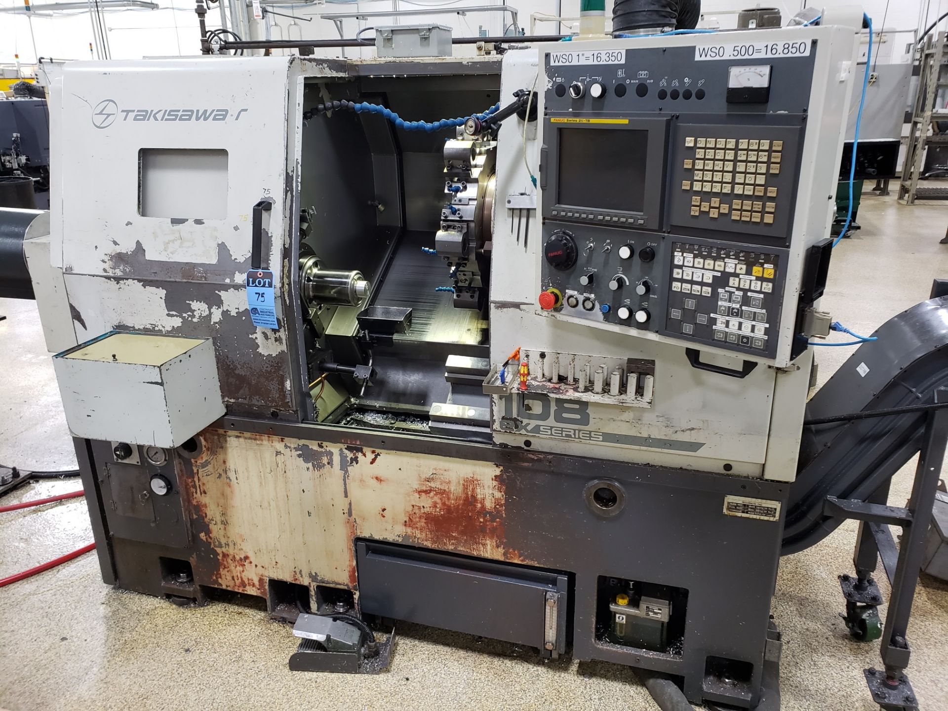 TAKISAWA MODEL EX-108 CNC TURNING CENTER **Load out fee due Midway Machinery Movers Rigging $600.00