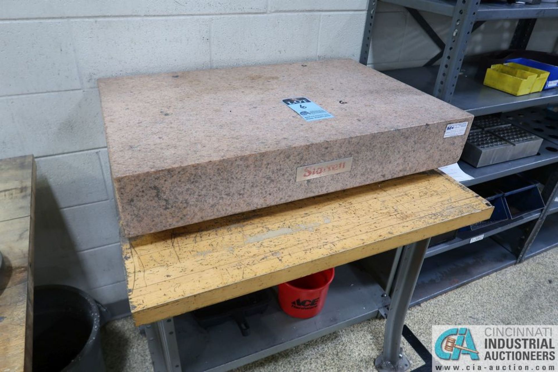 36" X 24" X 6" STARRETT GRANITE SURFACE PLATE