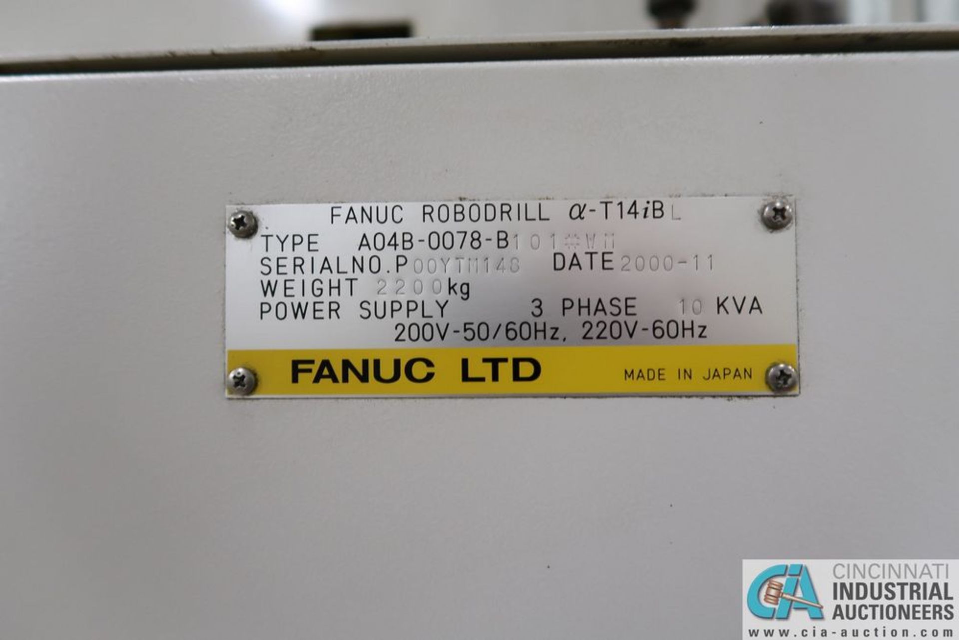 FANUC ROBODRILL T14IBL CNC DRILLING AND **Load out due Midway Machinery Movers $600.00 - Image 10 of 11