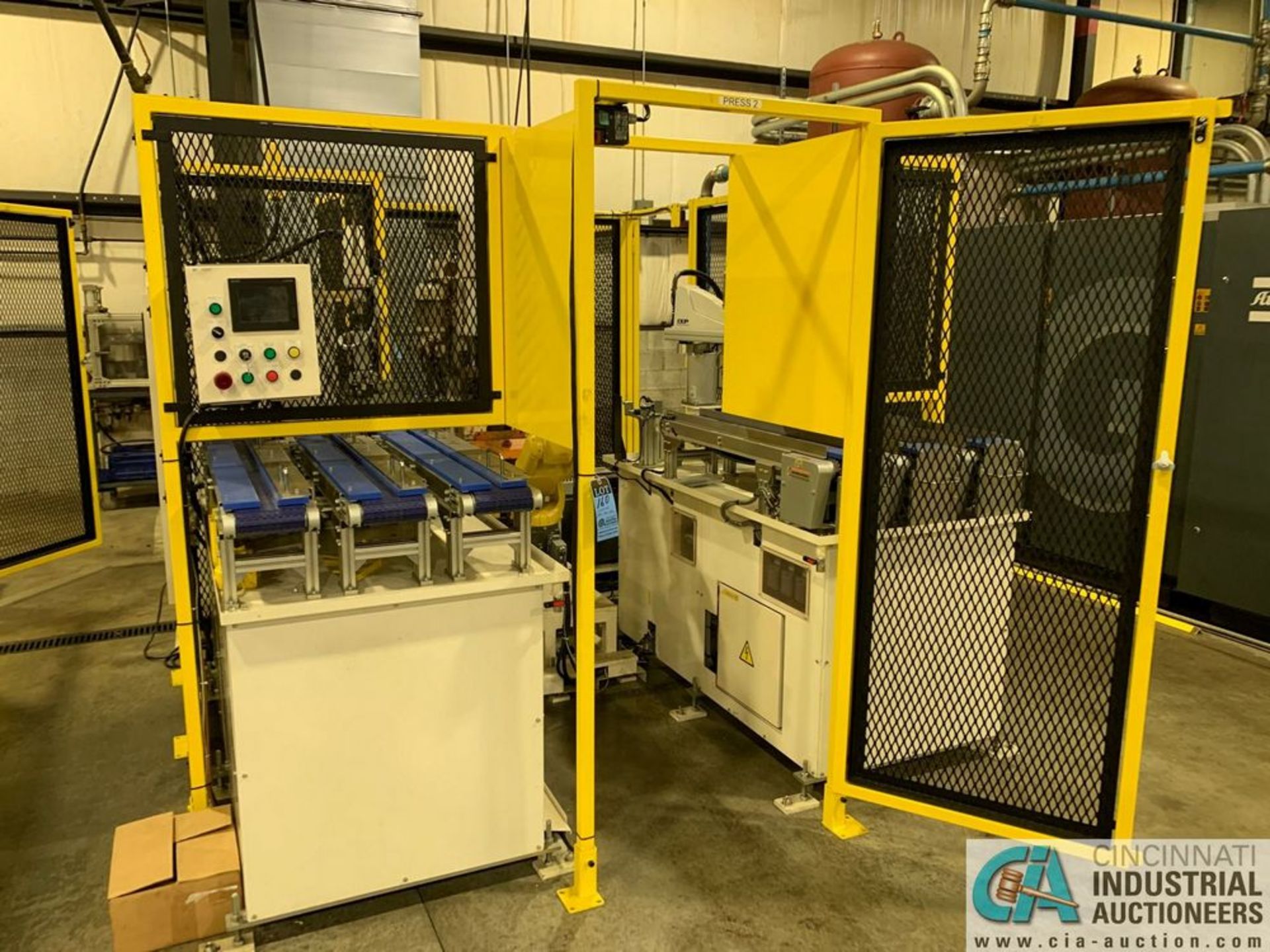 OVERALL BID LOTS 156-159; ROBOT PRESS CELL **Loading fee due Griner $600.00 price valid until 3/19**