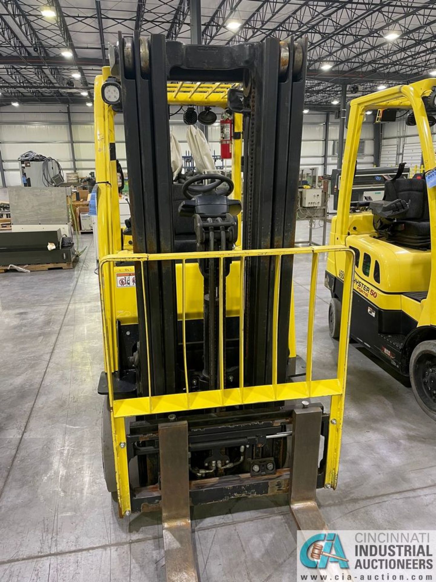 2018 / 5,000 LB. HYSTER MODEL S50FT LP GAS CUSHION TIRE LIFT TRUCK; S/N H187V04681, 3-STAGE MAST, - Image 8 of 8